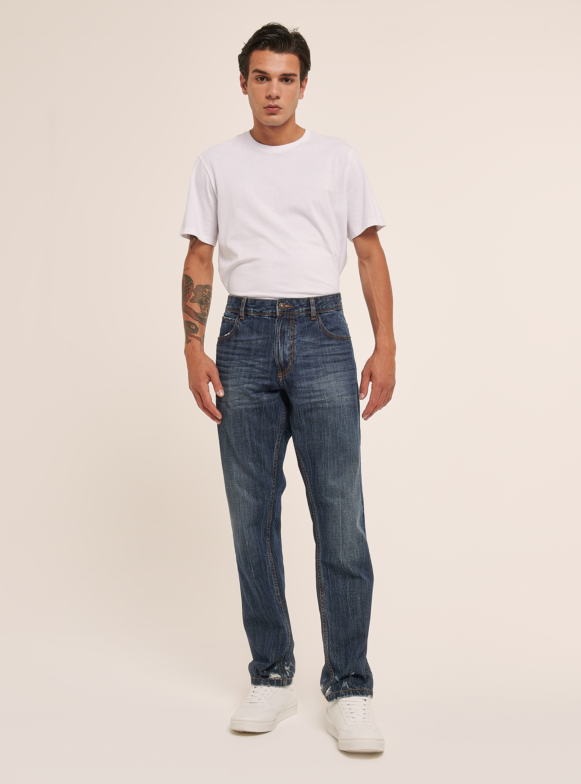 Jeans slim fit, AZZURRO