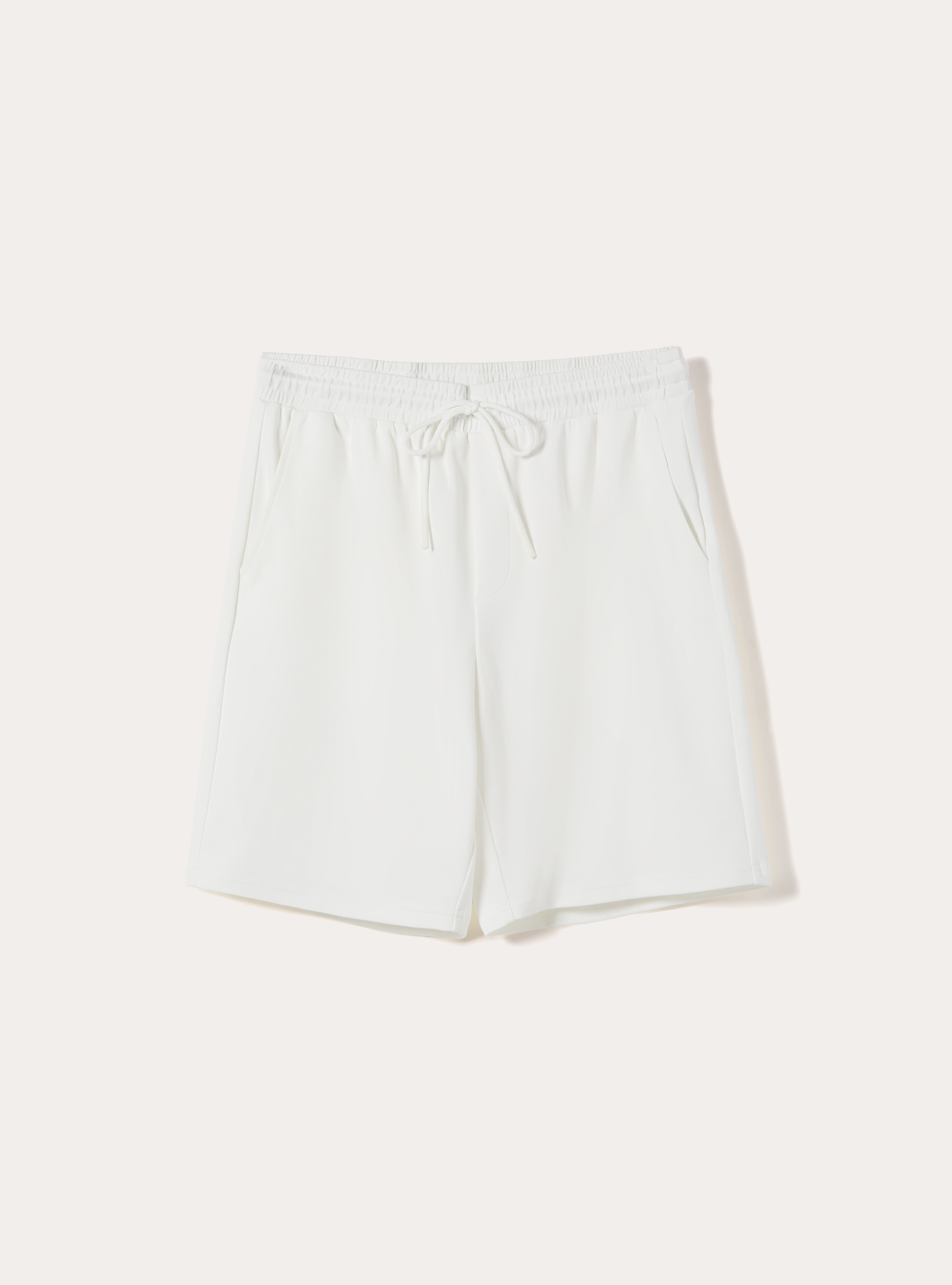 Bermuda AIRes in jersey, OFF WHITE