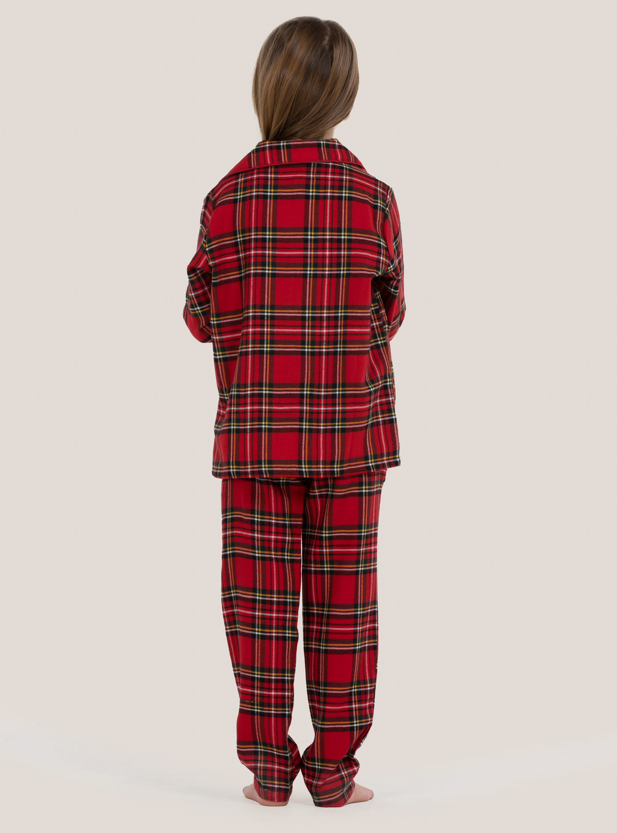 Set pigiama natalizio ''mini me'' in tartan, CUADROS