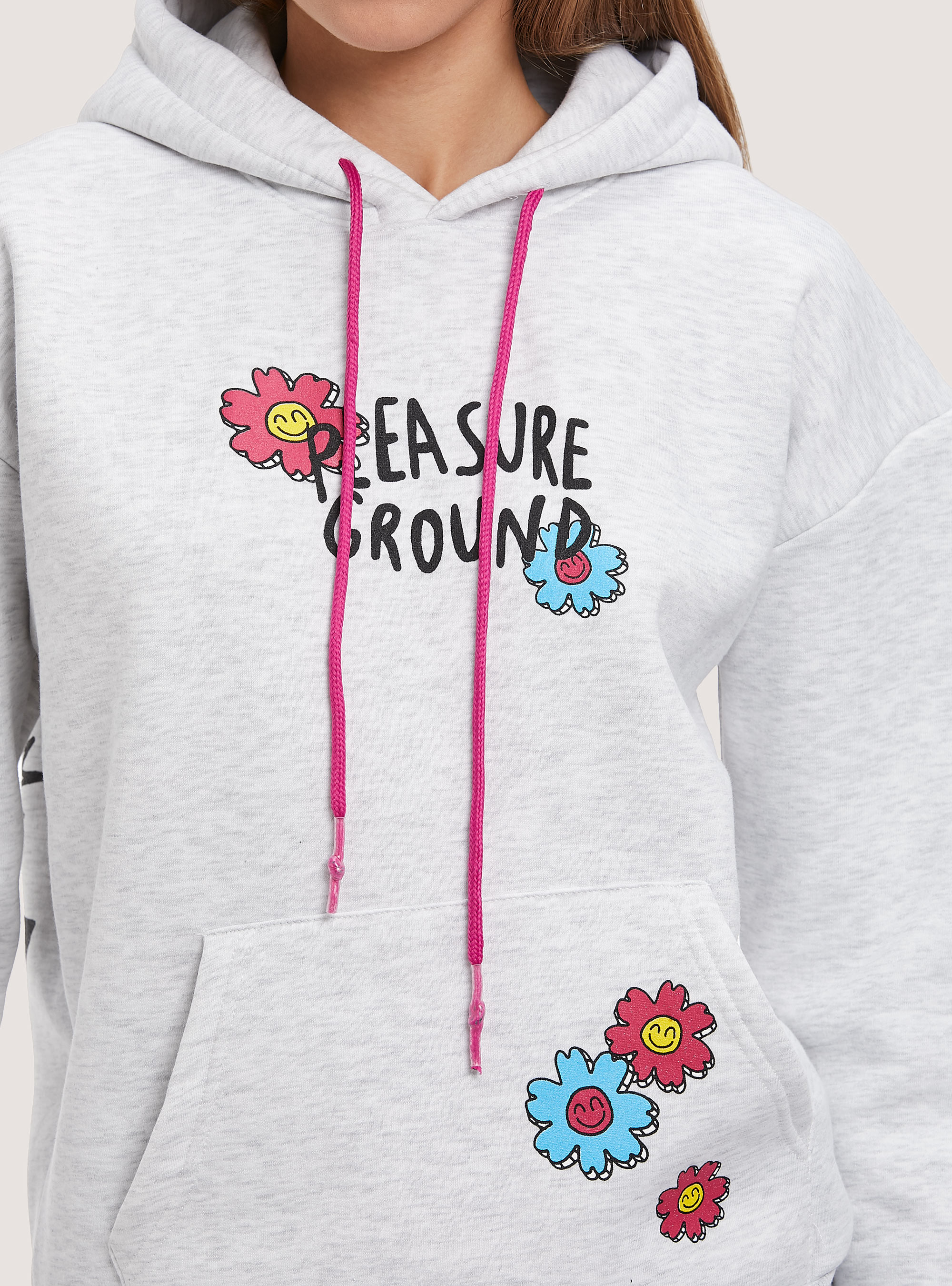 Sudadera con estampado Fancy Collection, MEL GREY LIGHT