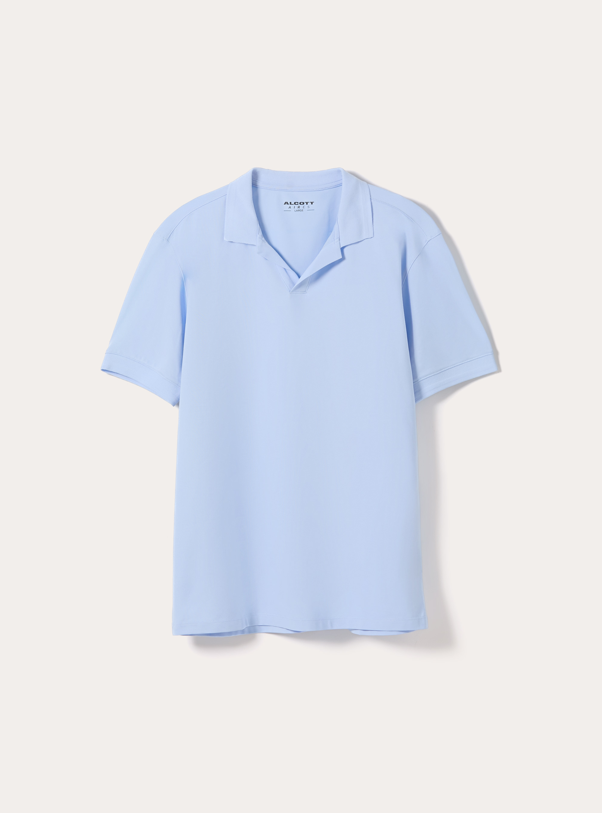 AIRES stretch piqu&eacute; polo shirt, AZ3 AZURE LIGHT