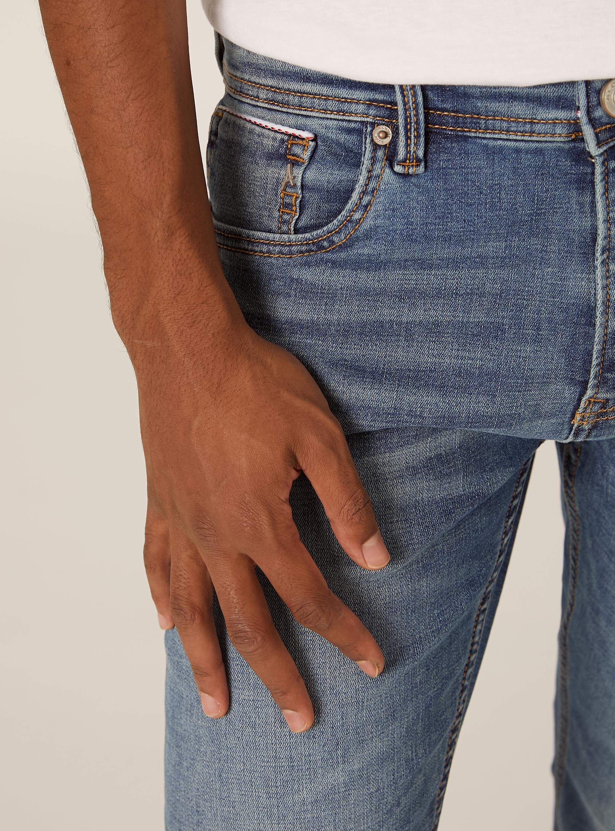 Vaqueros pitillo, D003 MEDIUM BLUE