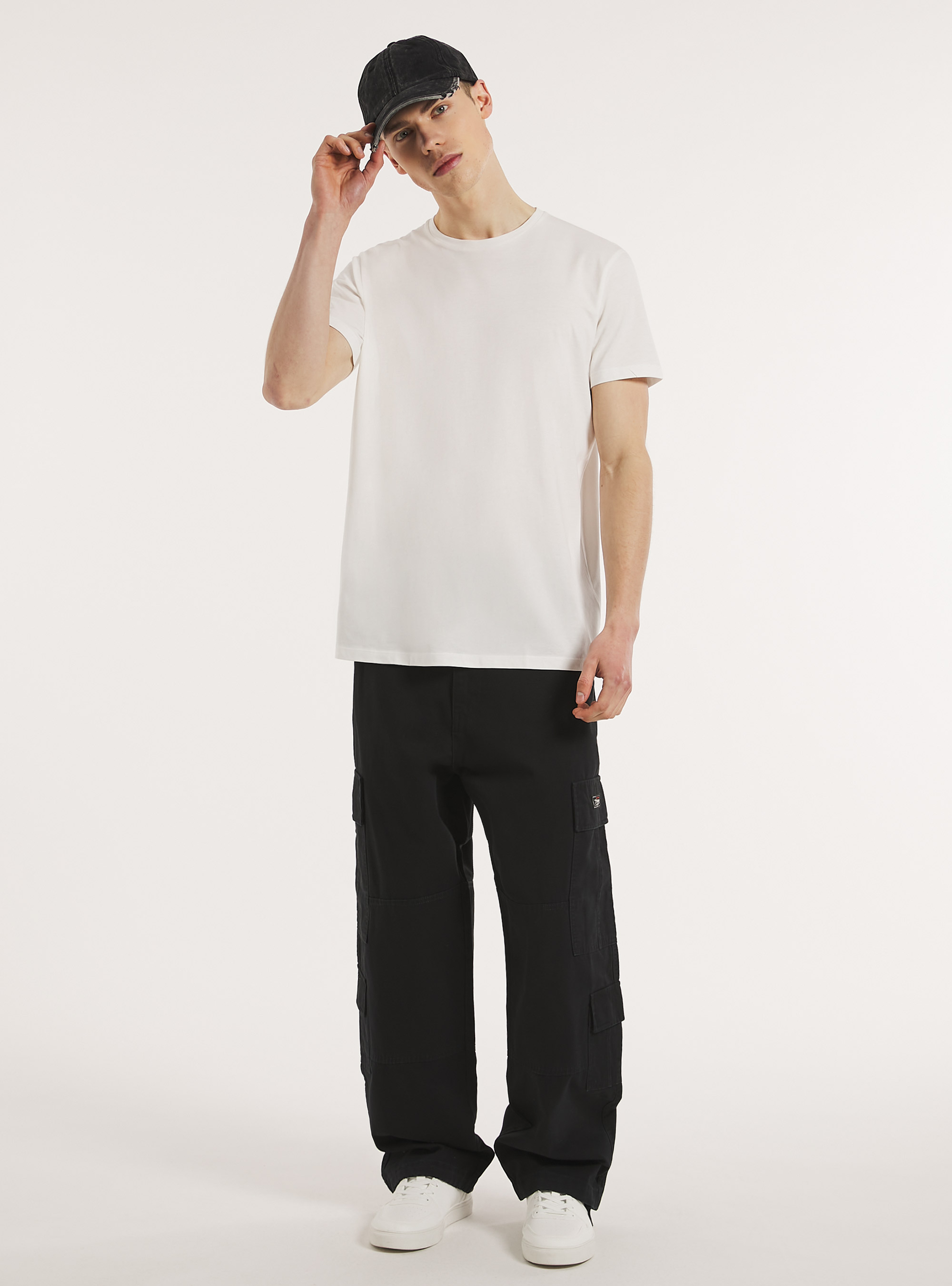 Pantalones cargo ripstop, BK1 BLACK