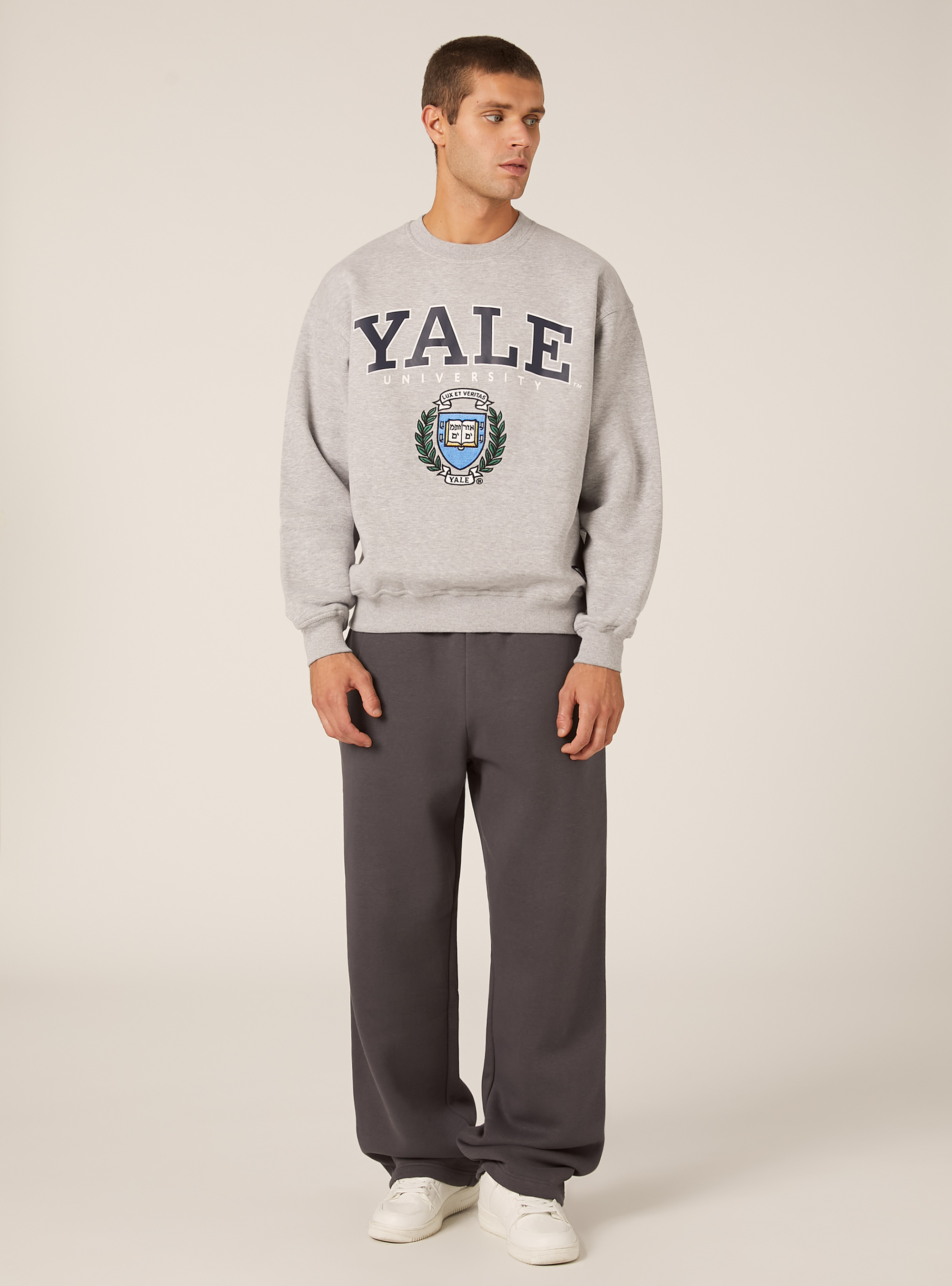Yale / Alcott Sweatshirt, MGY2 GREY MEL MEDIUM