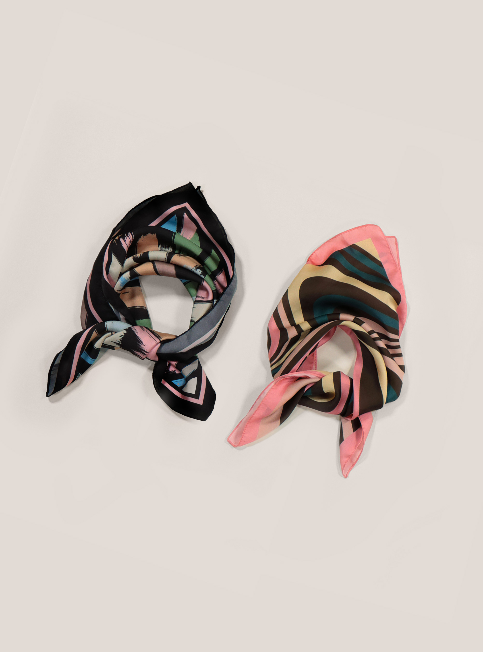 Set con 2 bandane patchwork, MULTICOLORE