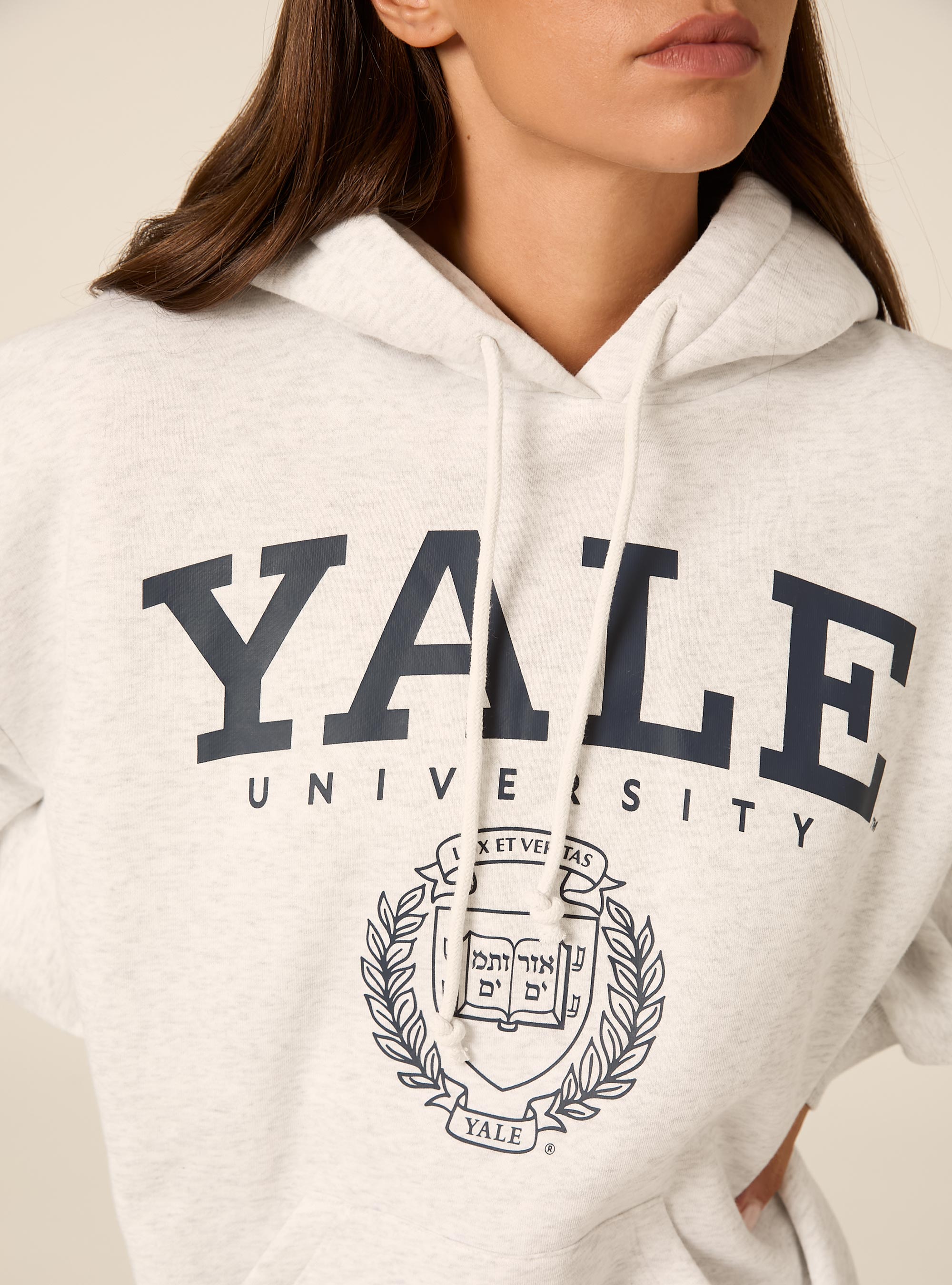 Felpa cappuccio over yale, MGY3 GREY MEL LIGHT