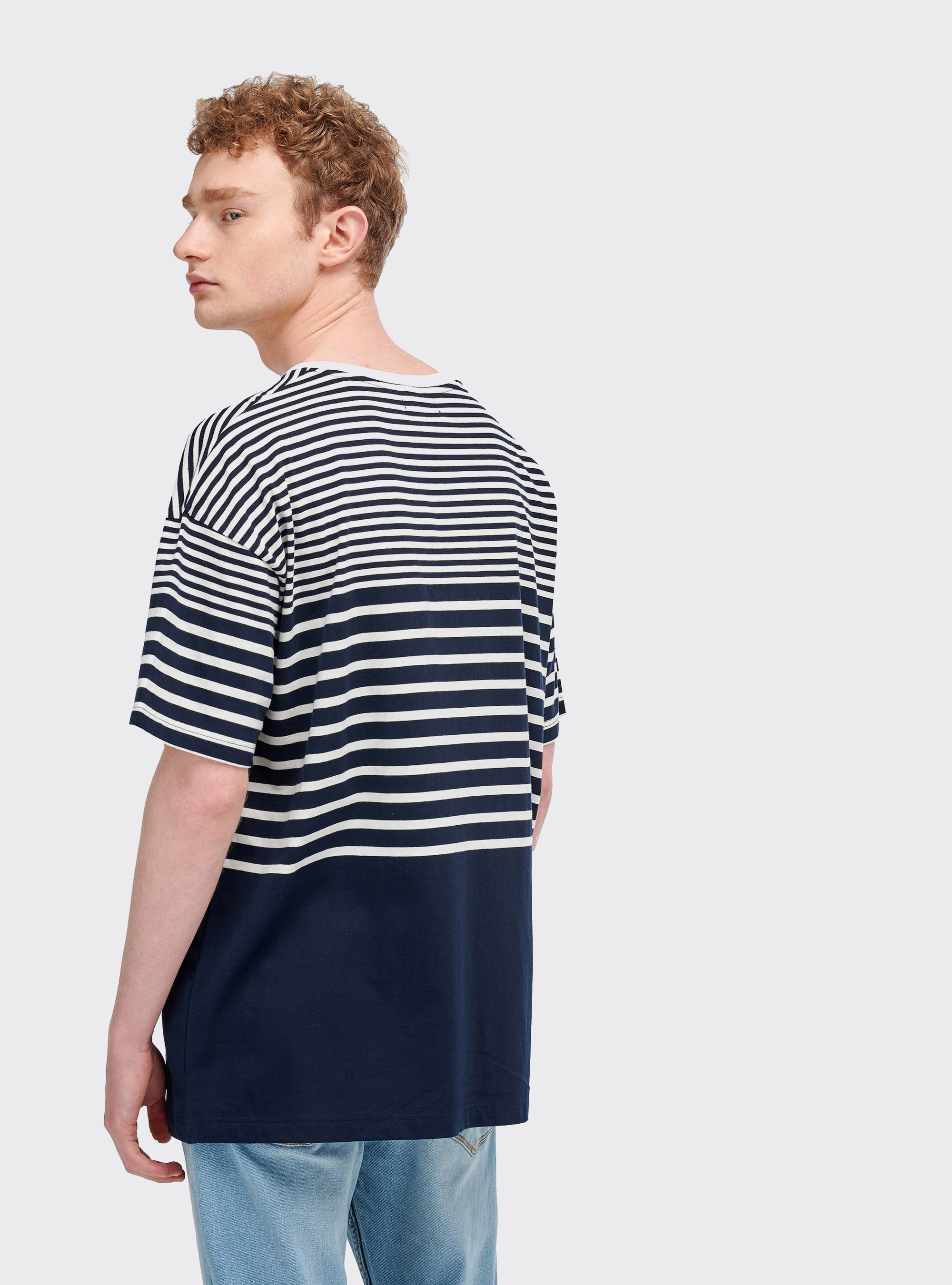 Maglietta a righe vestibilit&agrave; oversize, MULTICOLOR