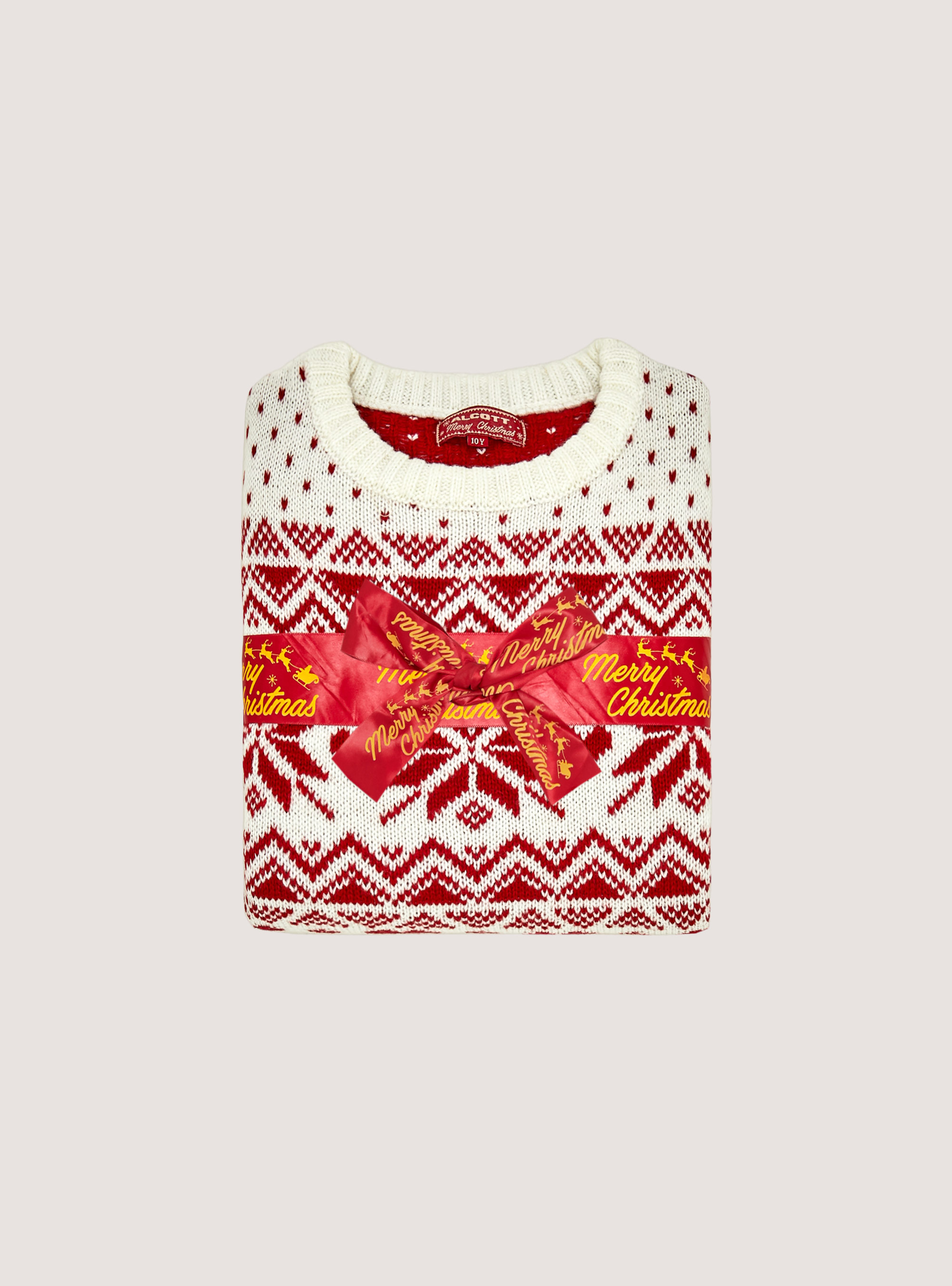 Colección Familiar de Navidad Mini Me Pullover, WH2 WHITE