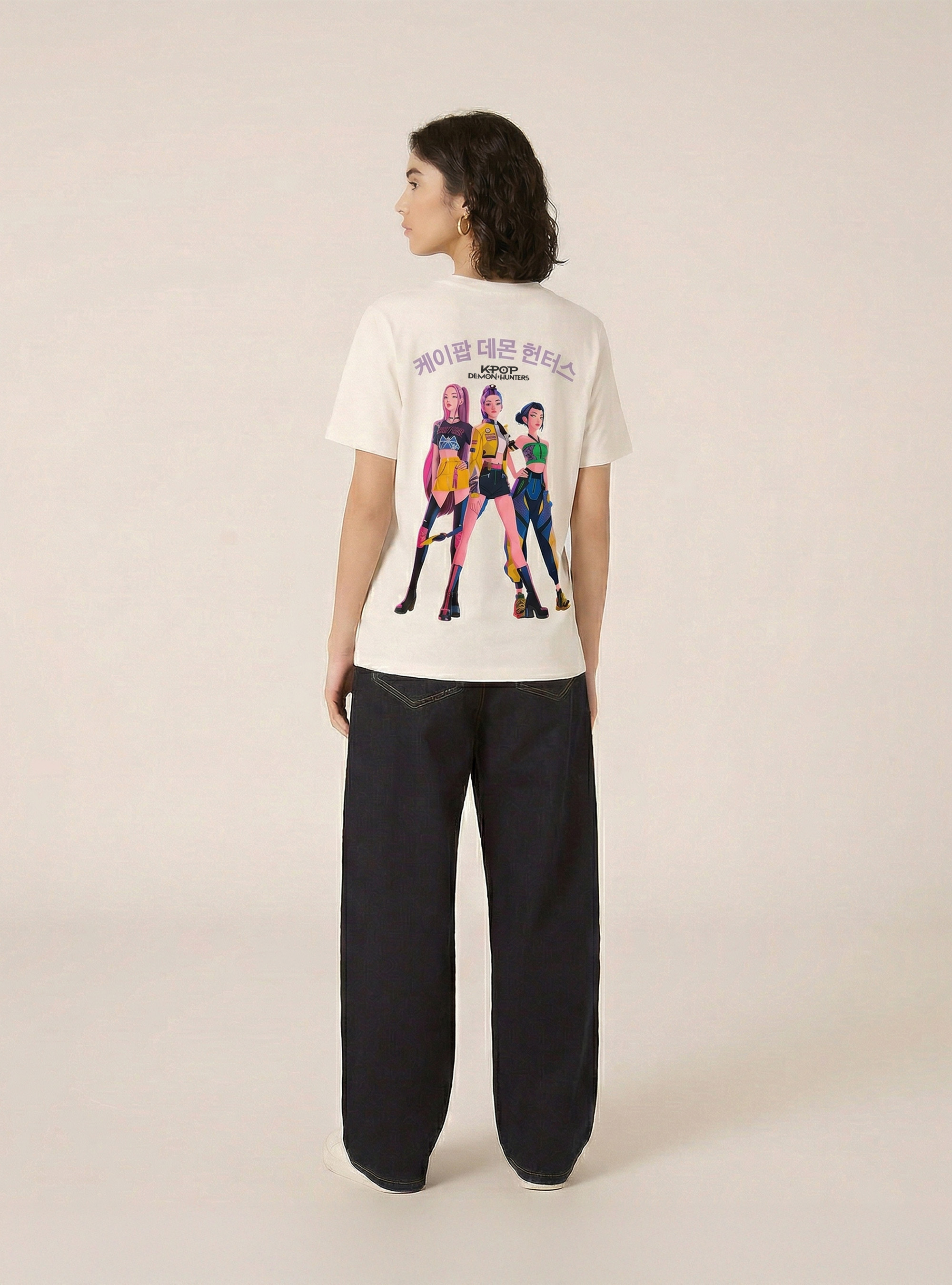 T-shirt Licence KPop Demon Hunters, WH2 WHITE