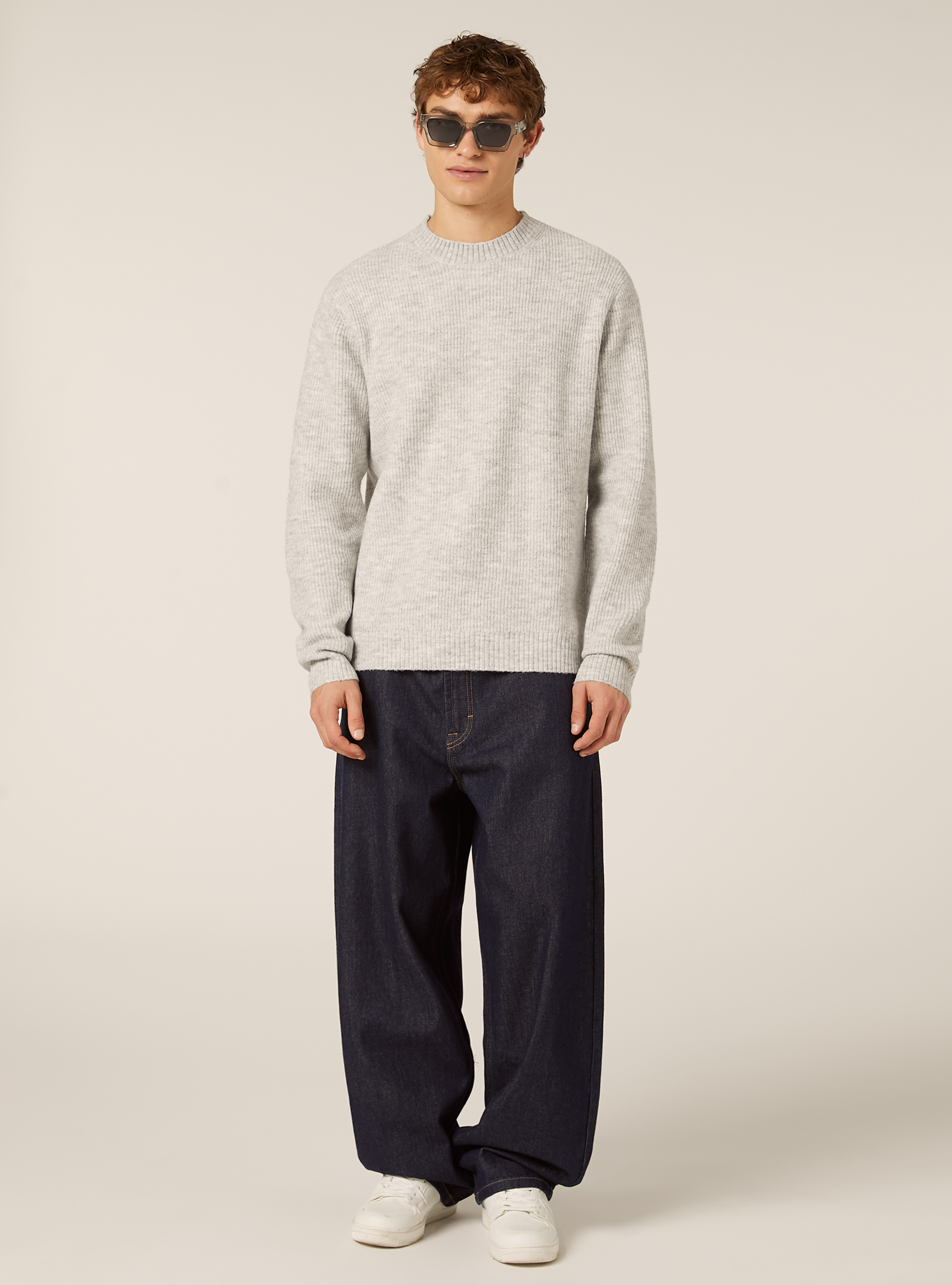 Jersey suave de canalé, MGY1 GREY MEL DARK