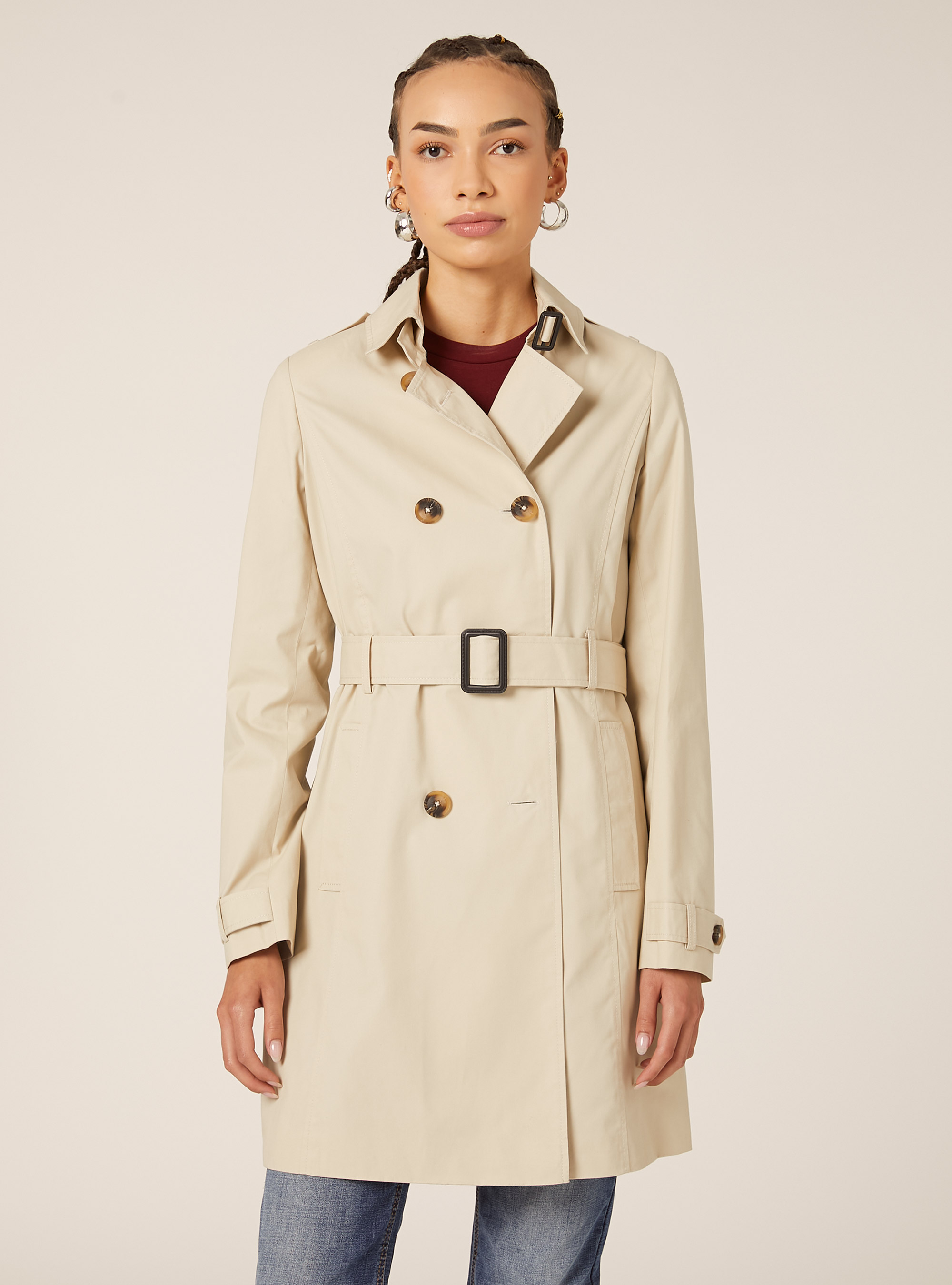 Trench con cintura, BG2 BEIGE MEDIUM