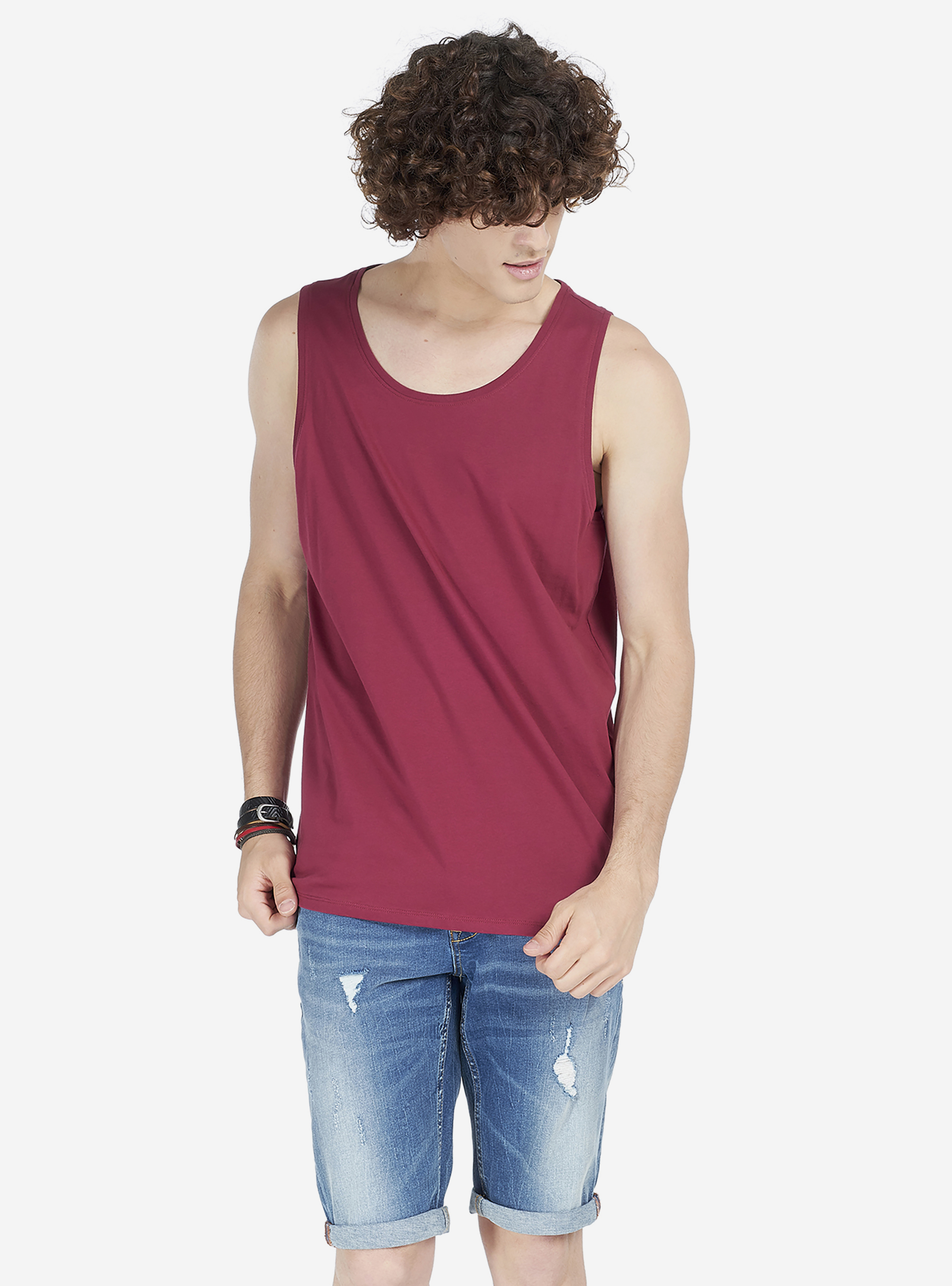 Canotta basic, C076 BORDEAUX