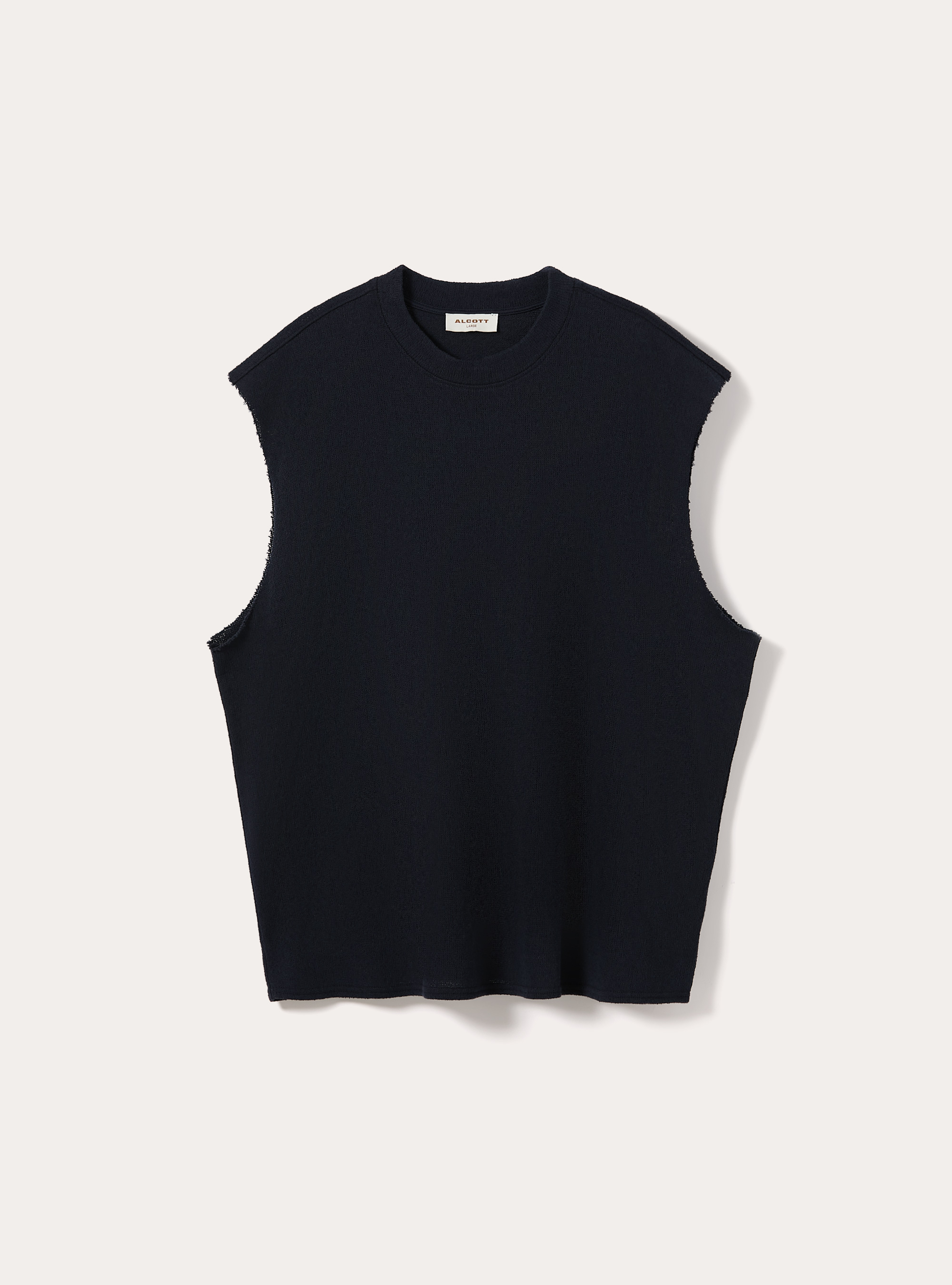 Canotta boxy fit  effetto maglia, NA1 NAVY DARK