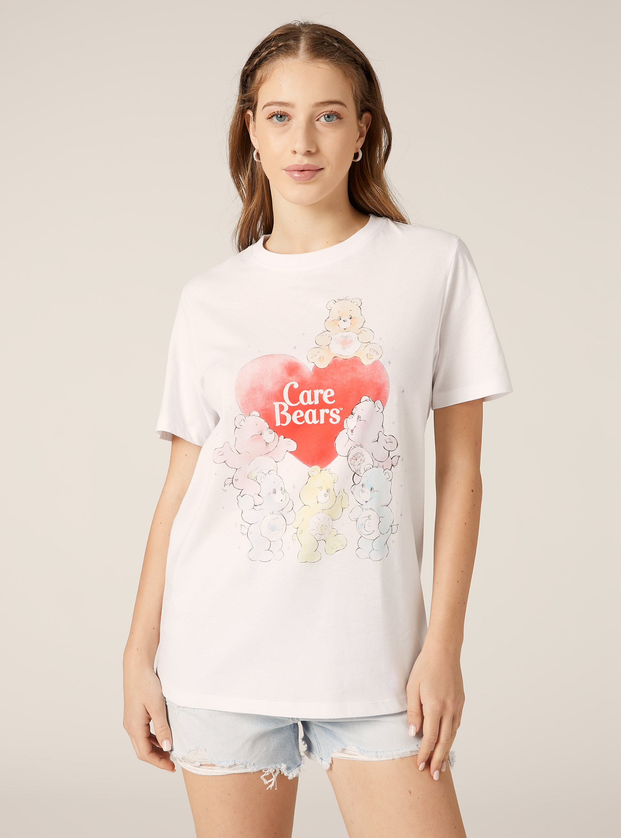 Care Bears / Alcott print t-shirt., WH3 WHITE