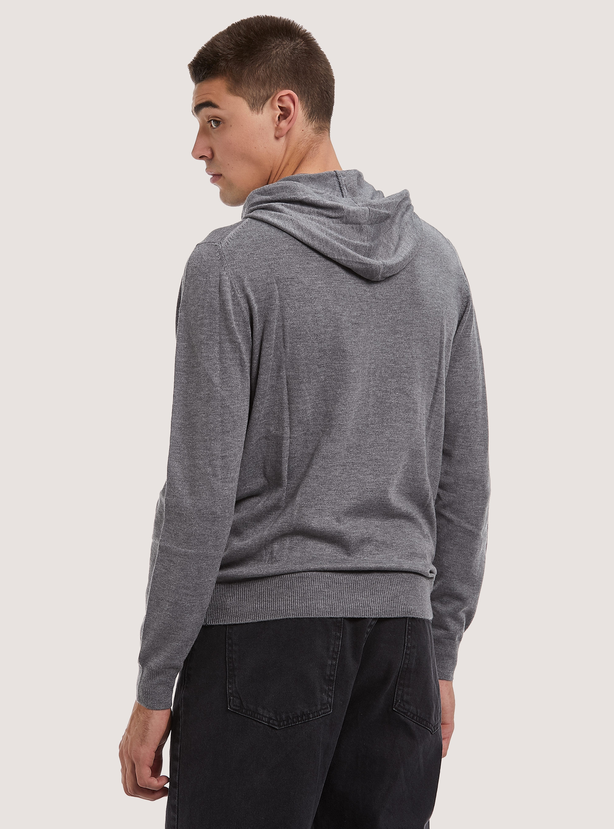 Hooded pullover, MGY2 GREY MEL MEDIUM