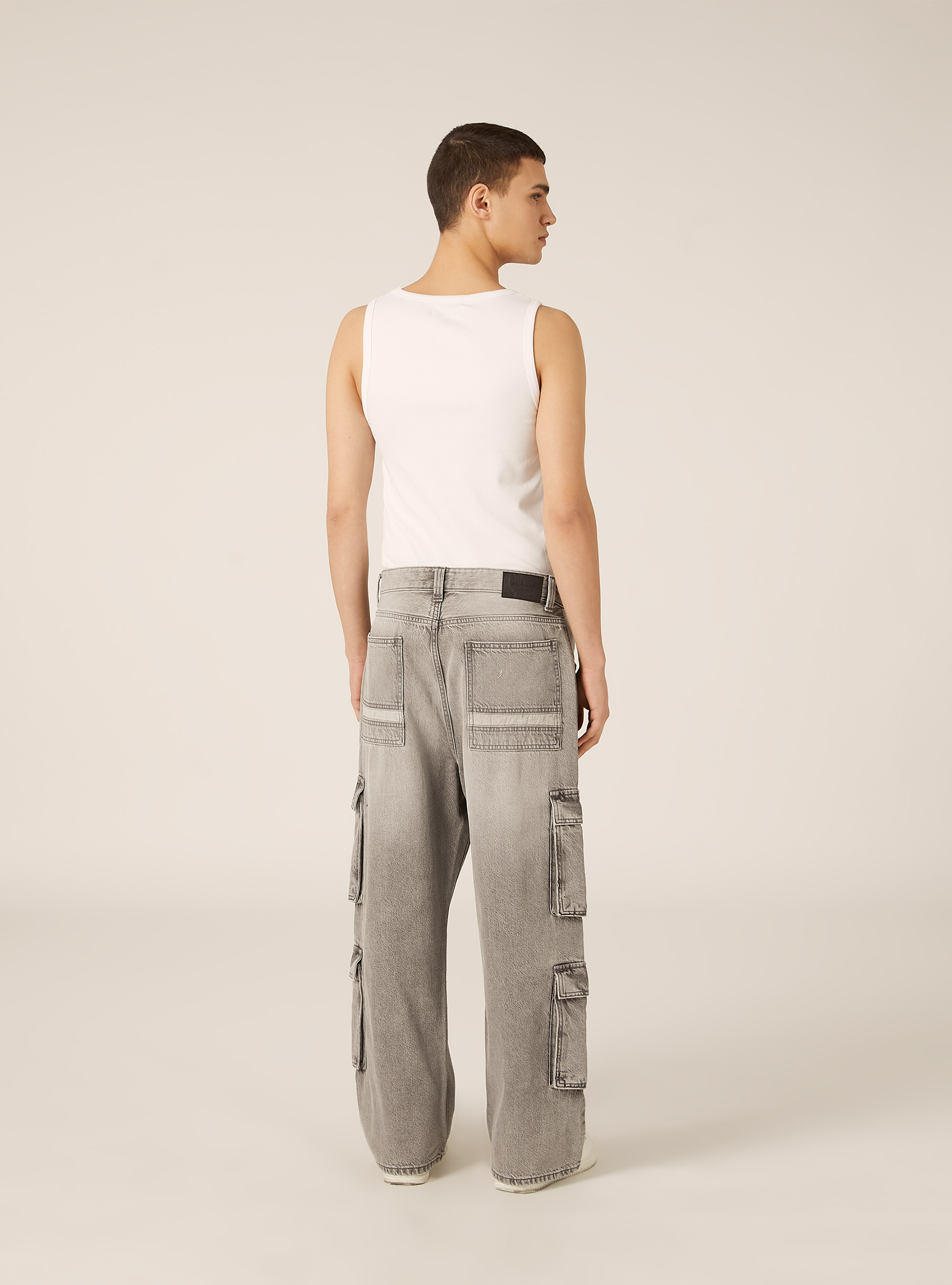 Jeans cargo, D00G GREY