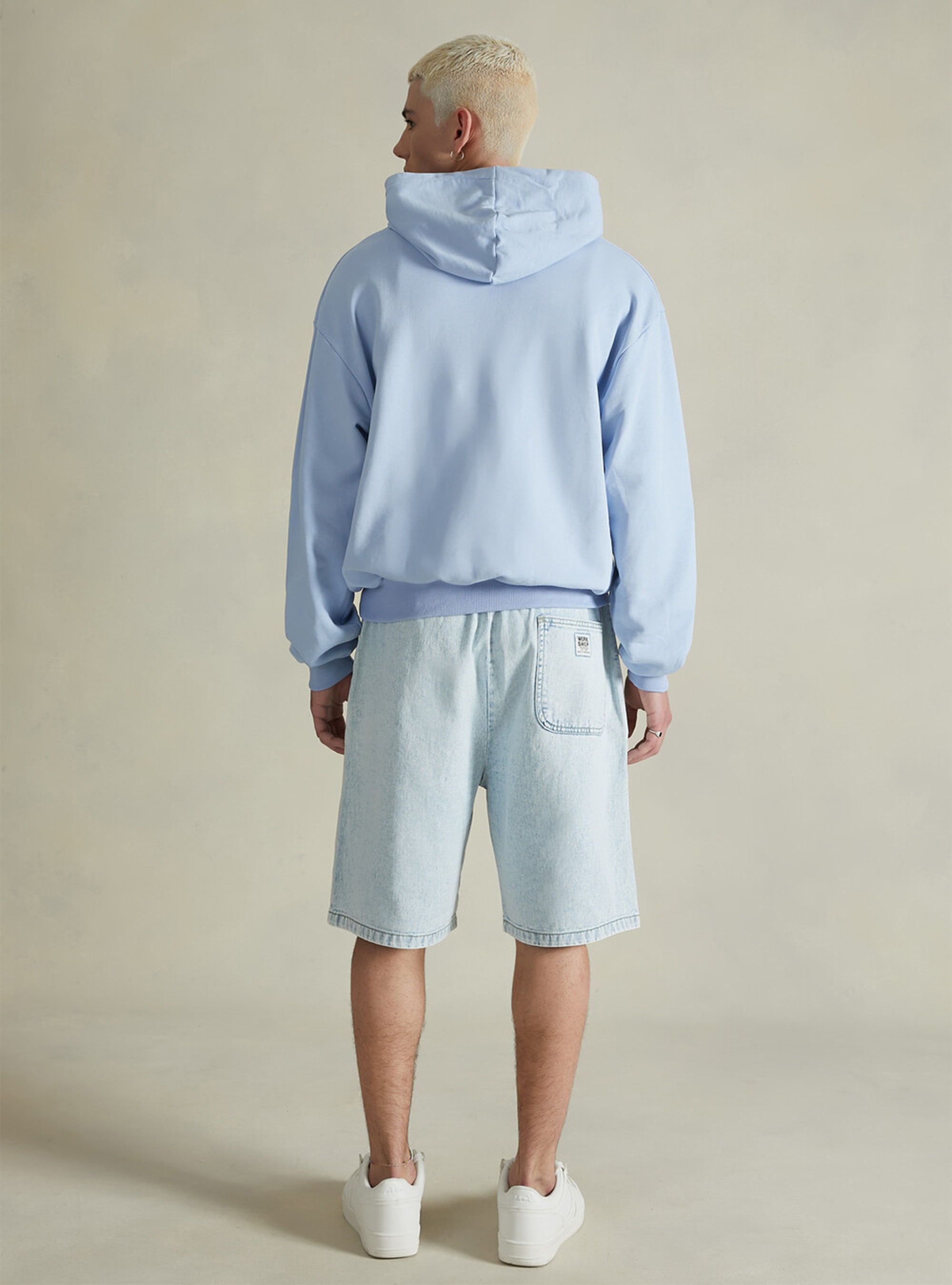Boxy fit Capri Capsule Genderless sweatshirt, AZ3 AZURE LIGHT