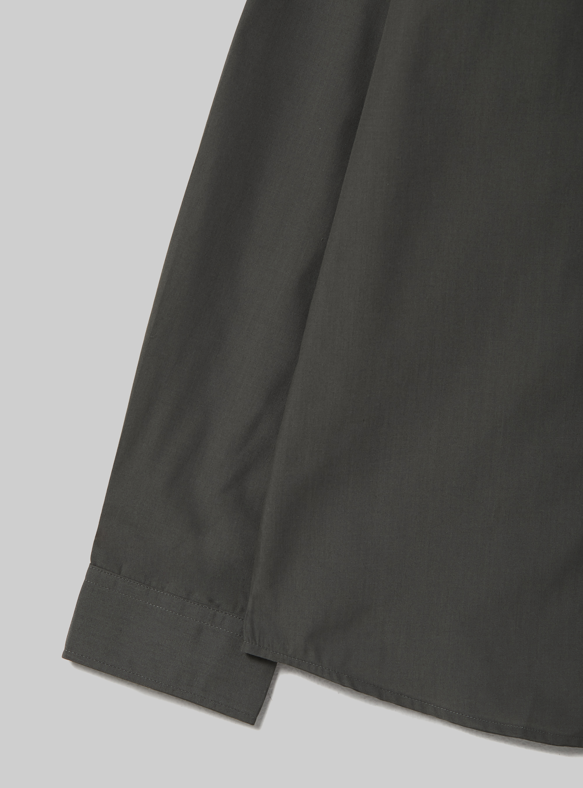 Plain-coloured long-sleeved shirt, KY1 KAKY DARK