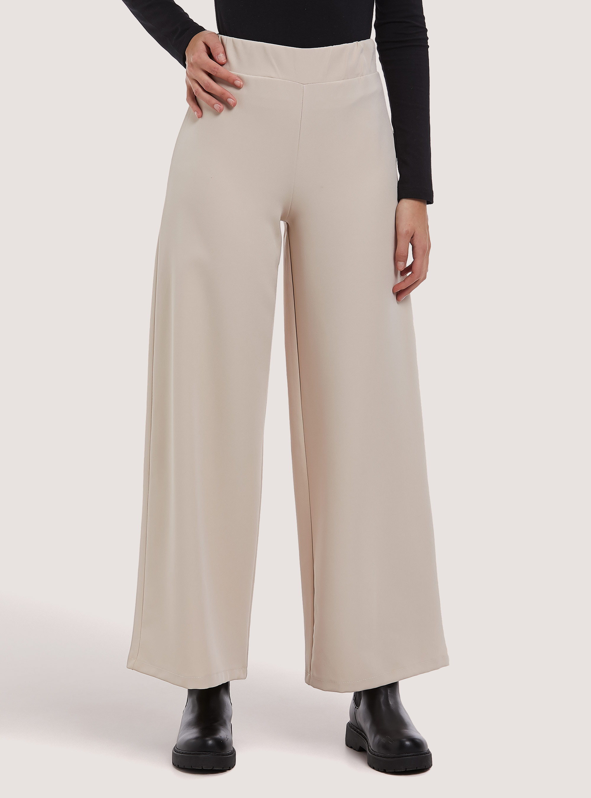 Panta con fondo flare, WH1 OFF WHITE