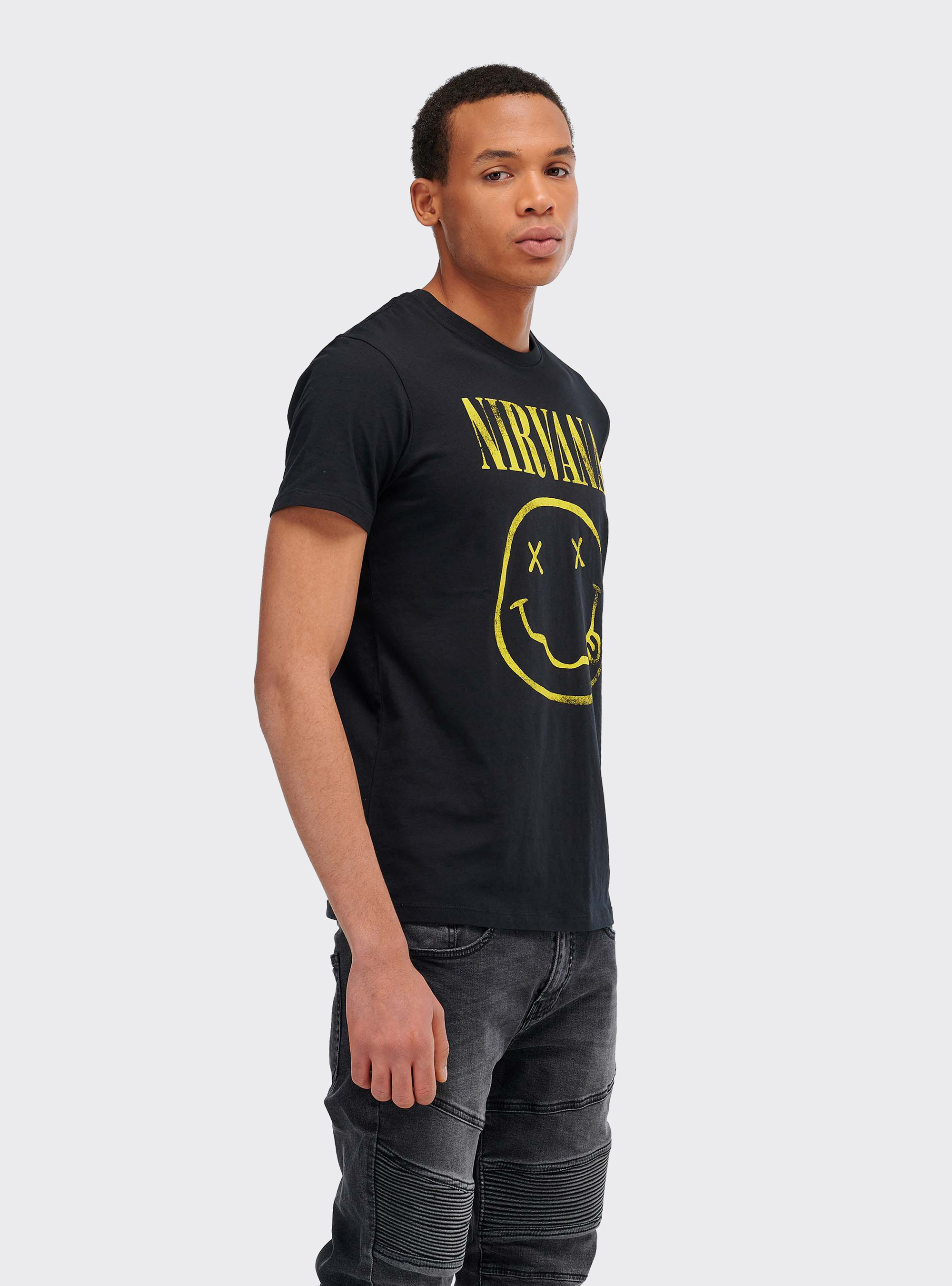 T-shirt Nirvana, NEGRO
