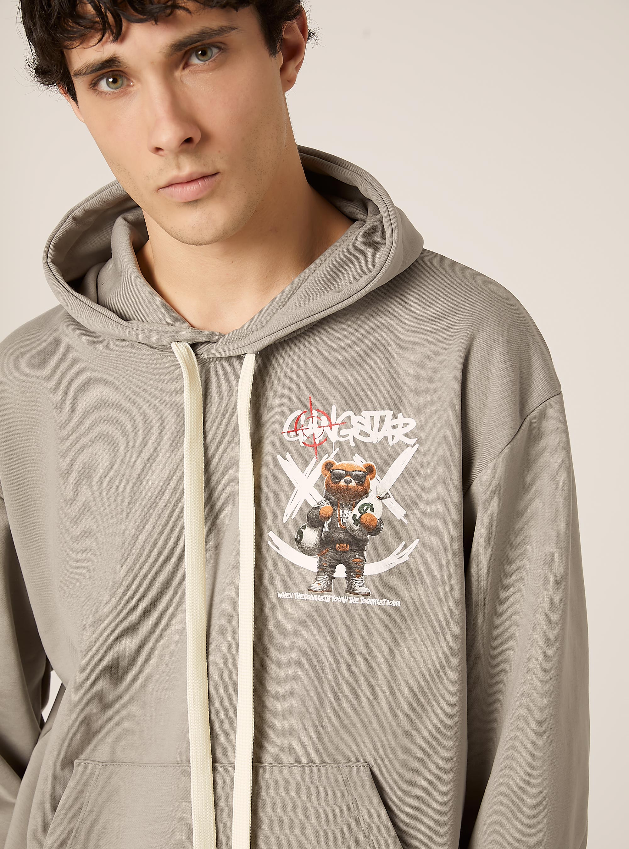 Sudadera con capucha POP STATEMENT, GY2 GREY MEDIUM