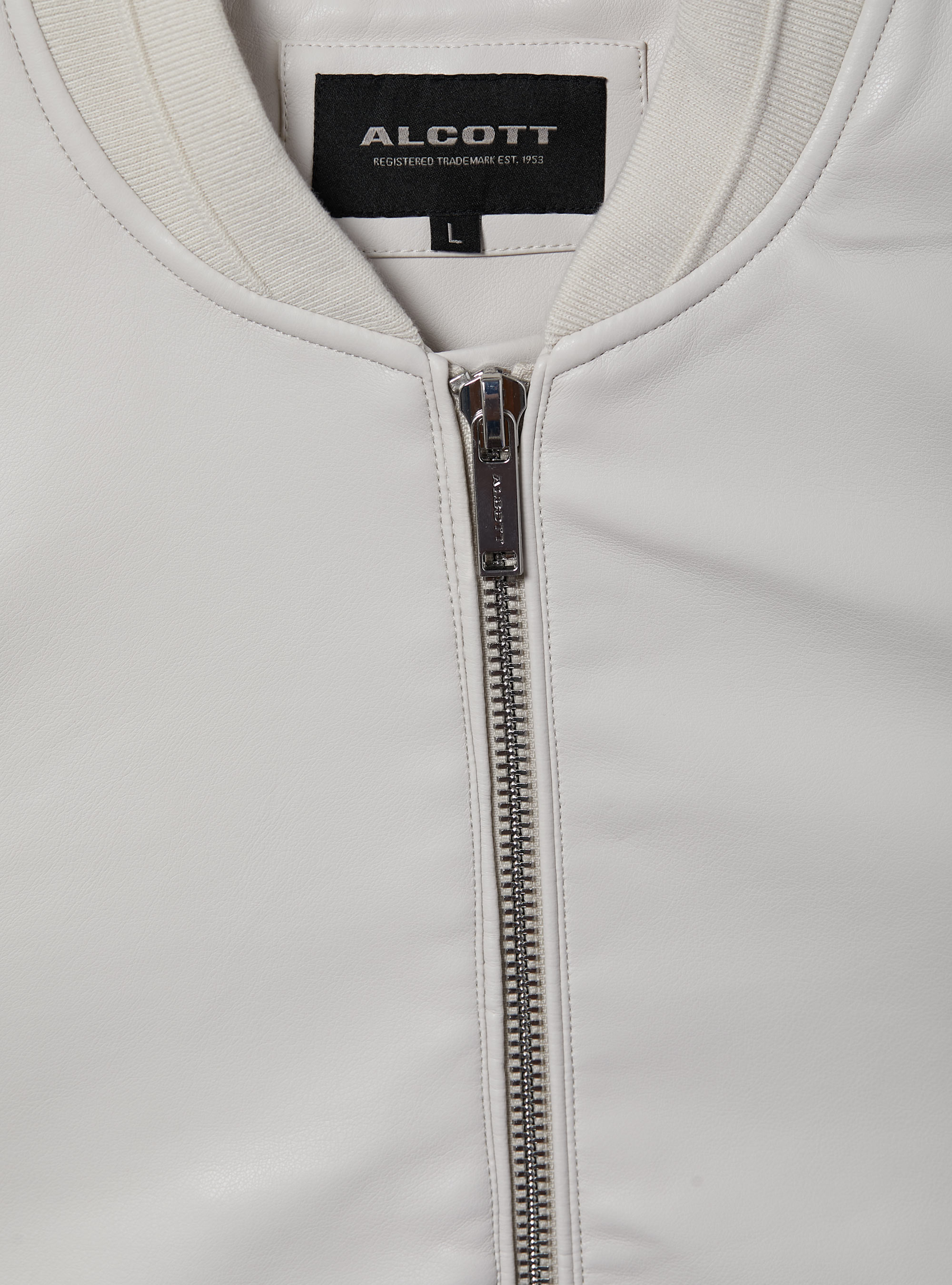 Blouson bombardier effet cuir, WH2 WHITE