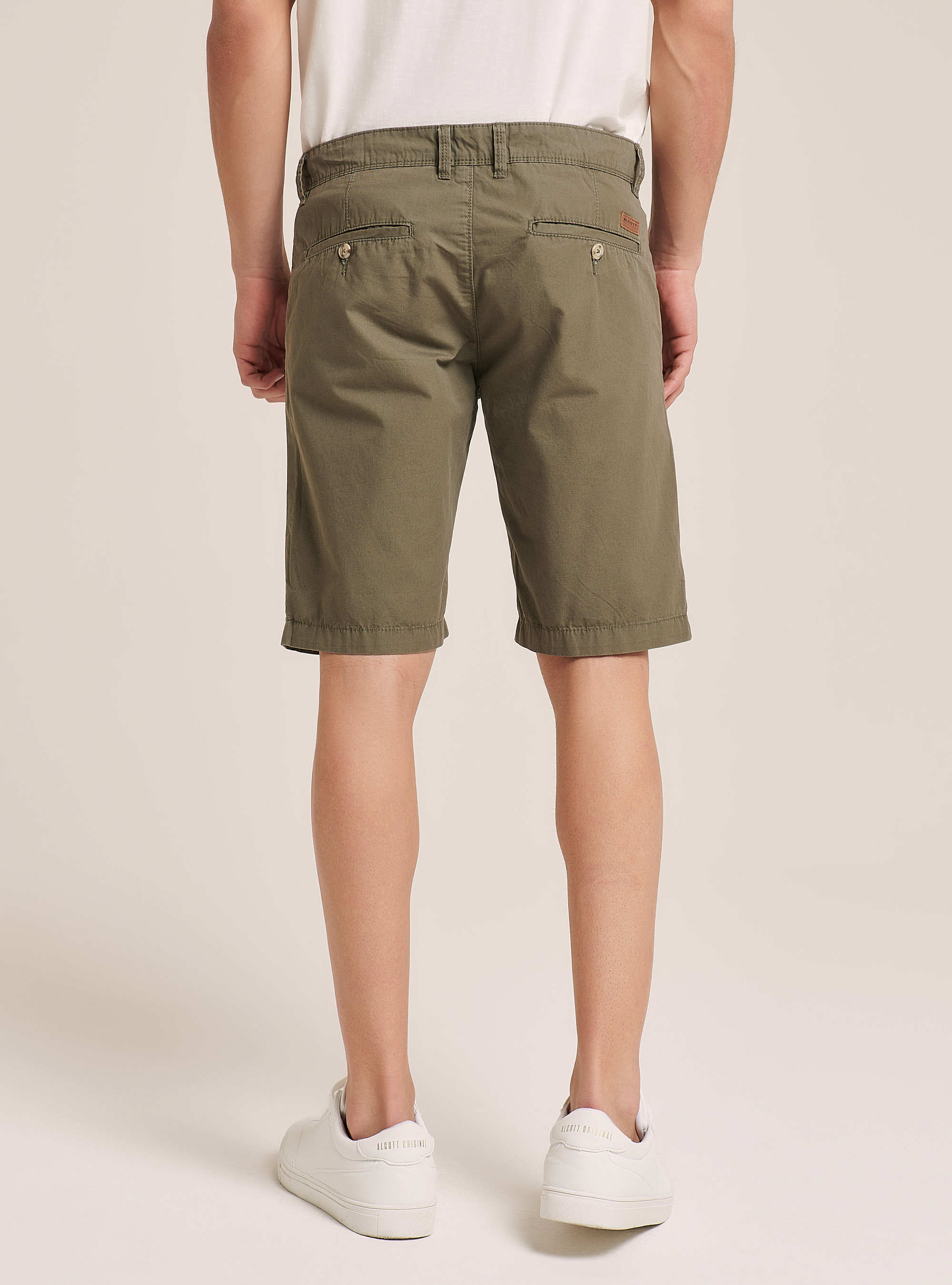 Bermudashorts aus Segeltuchstoff, C0597 KHAKY