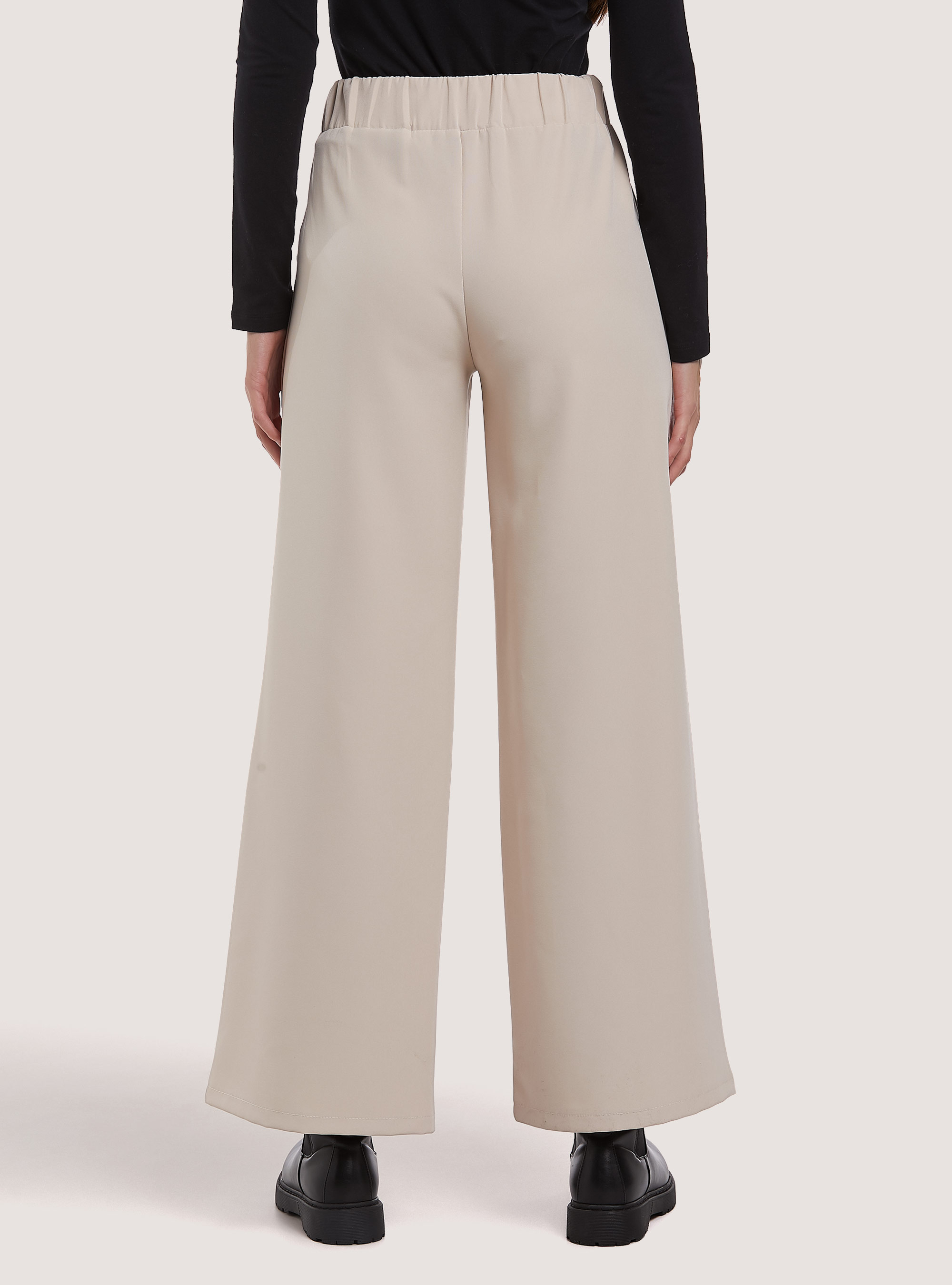 Panta con fondo flare, WH1 OFF WHITE