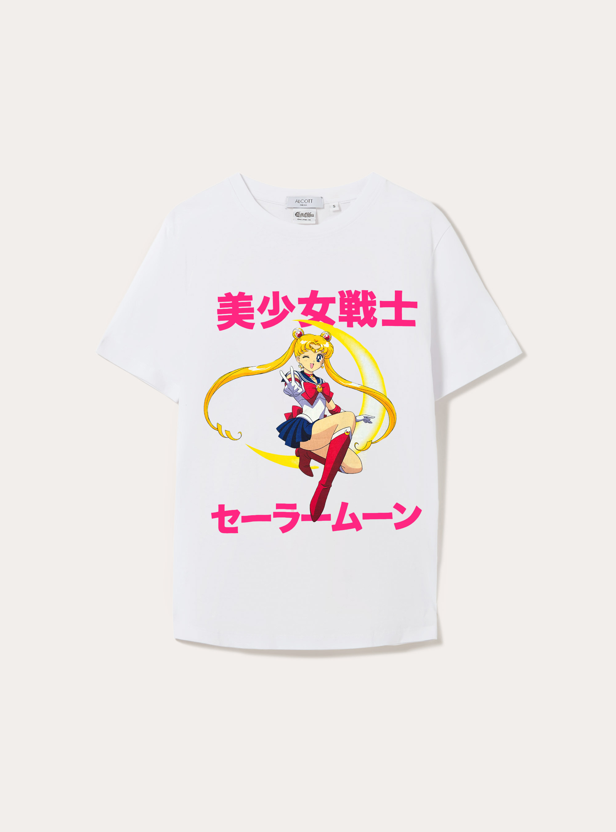 Camiseta Sailor Moon / Alcott, WH3 WHITE