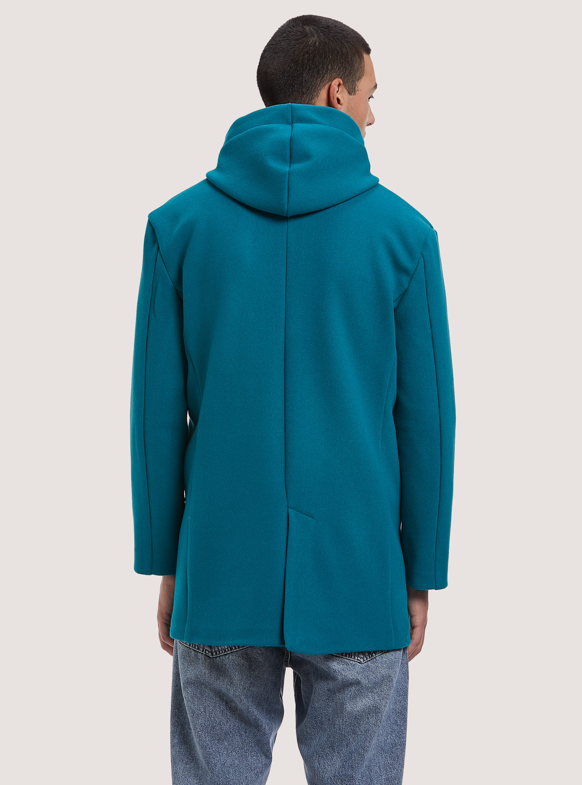 Abrigo con capucha, OB2 BLUE OIL MED.