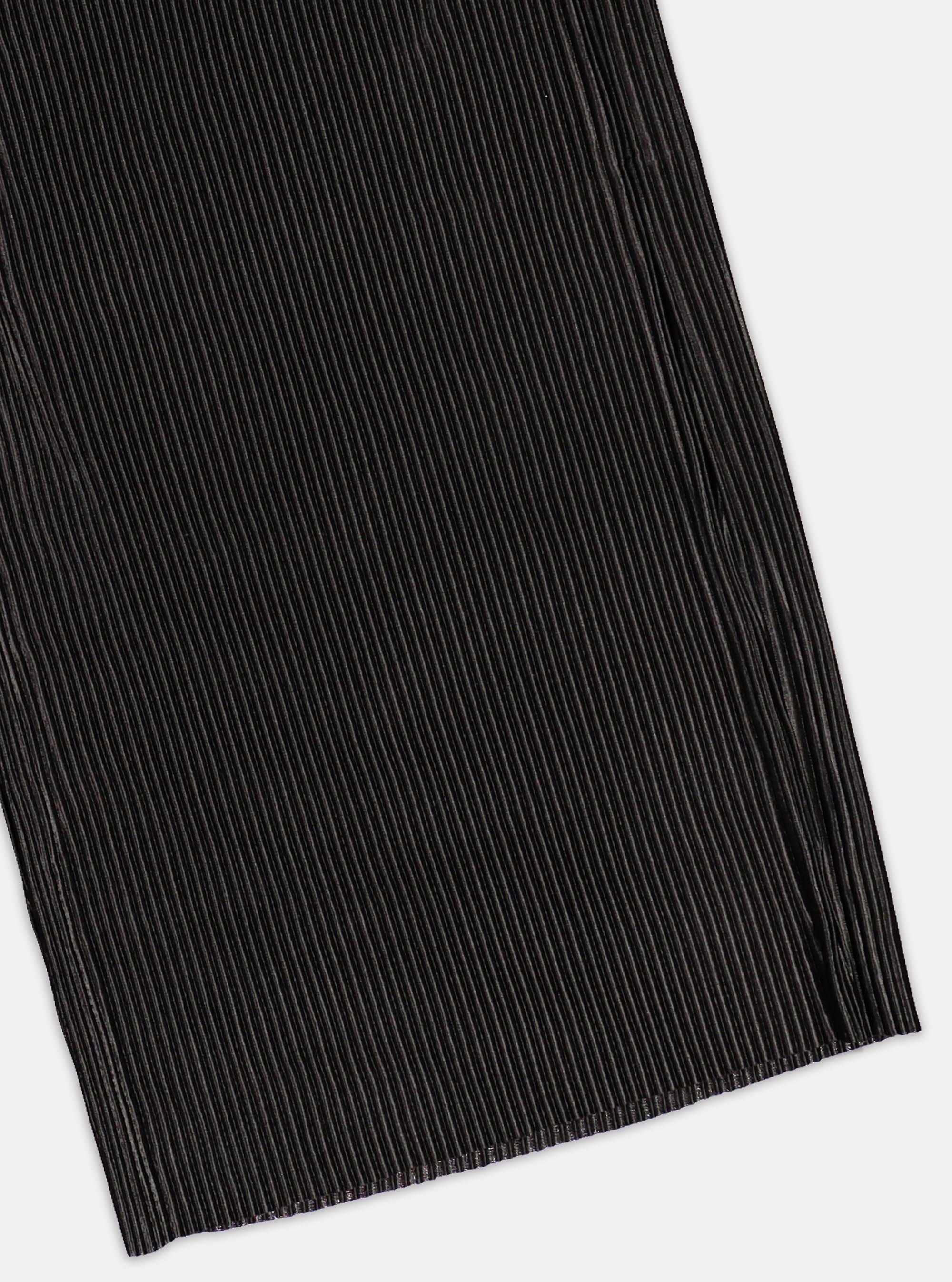 Pantaloni culotte plisse, NERO