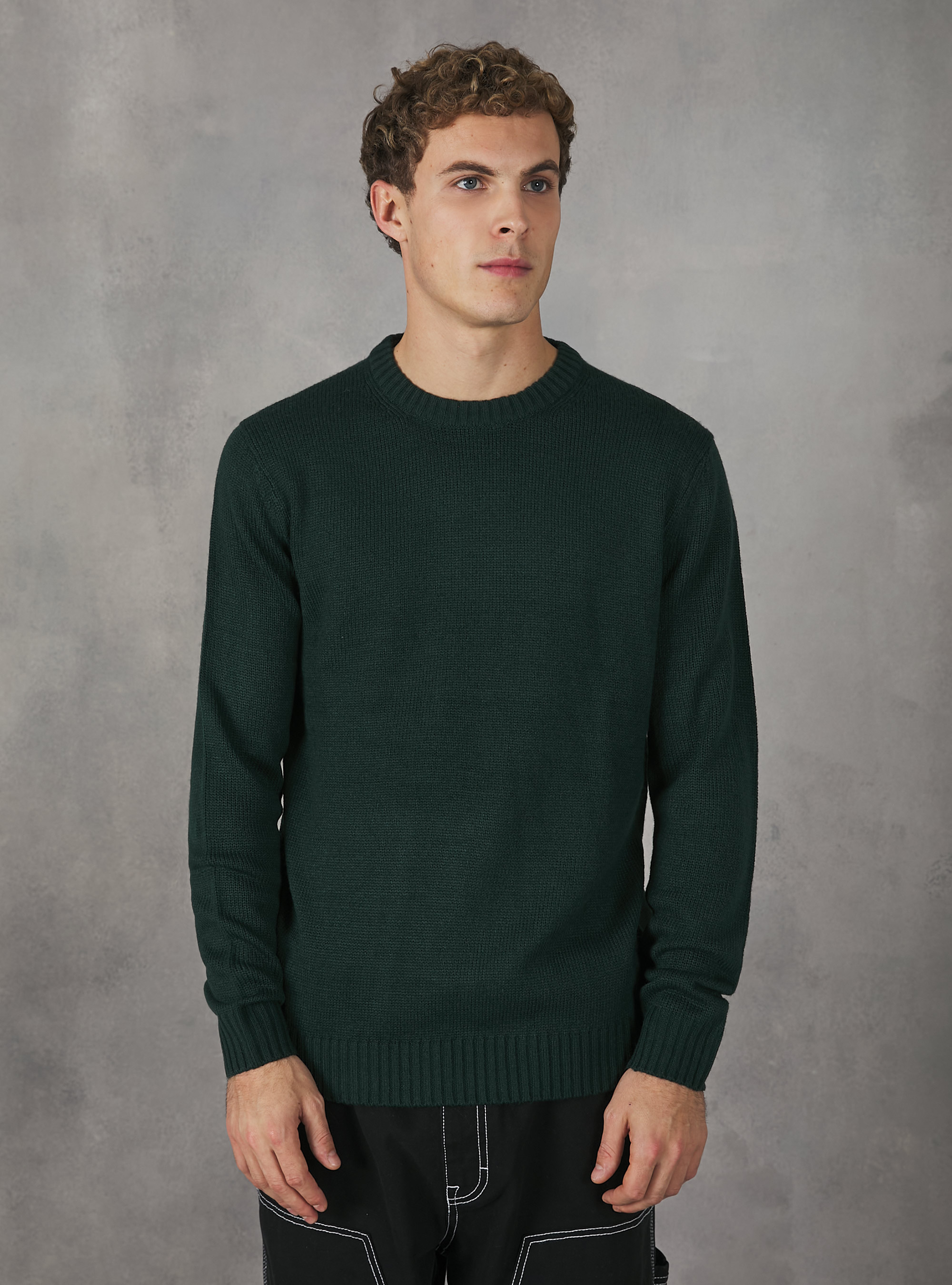 Pullover caldo effetto cachemire, GN1 GREEN DARK