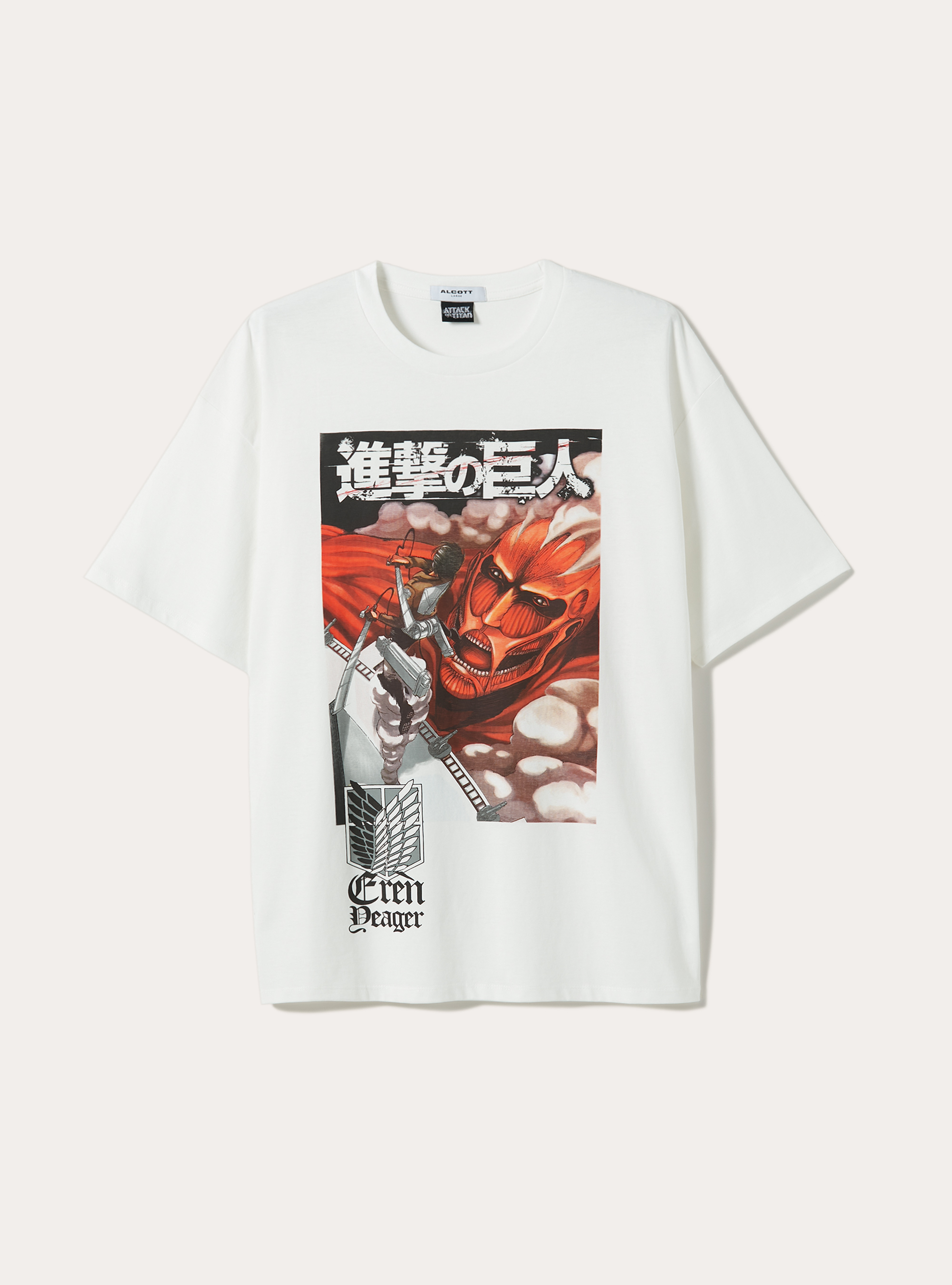Maglietta Attack on Titan / Alcott, WH1 OFF WHITE