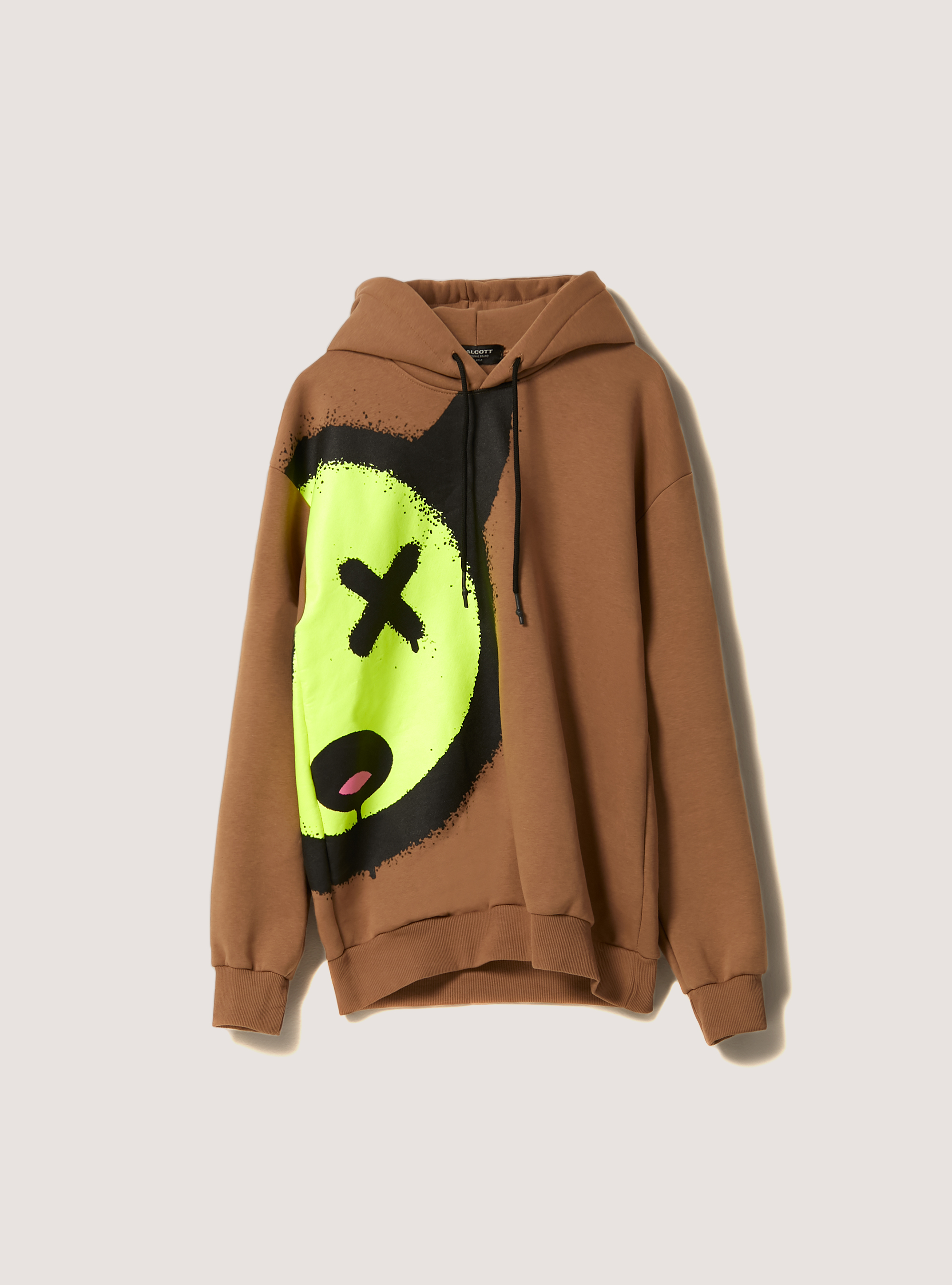 Sweatshirt with Smile Collection print, BG1 BEIGE DARK