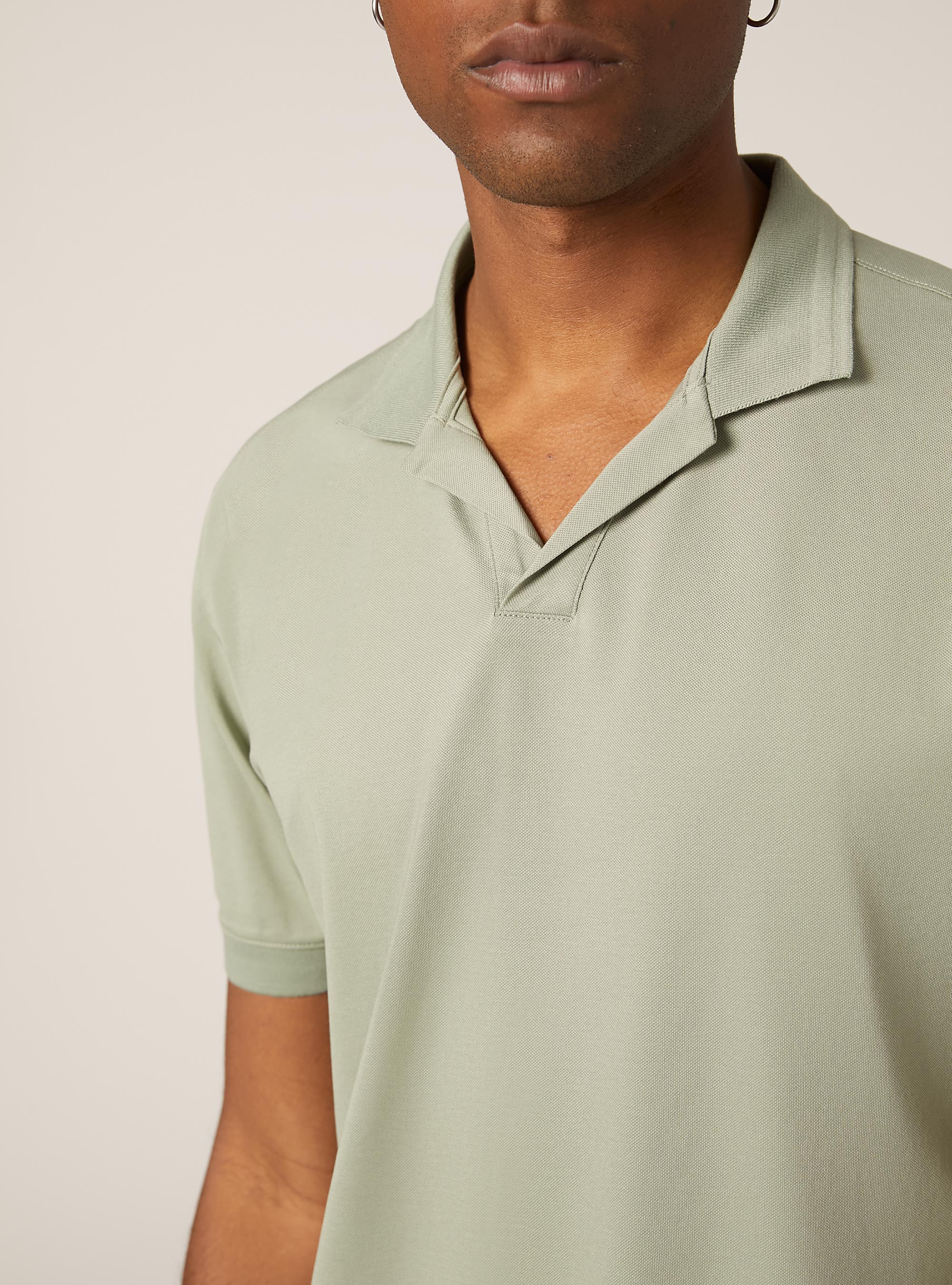 Polo AIRes stretch piquet, KY2 KAKY MEDIUM