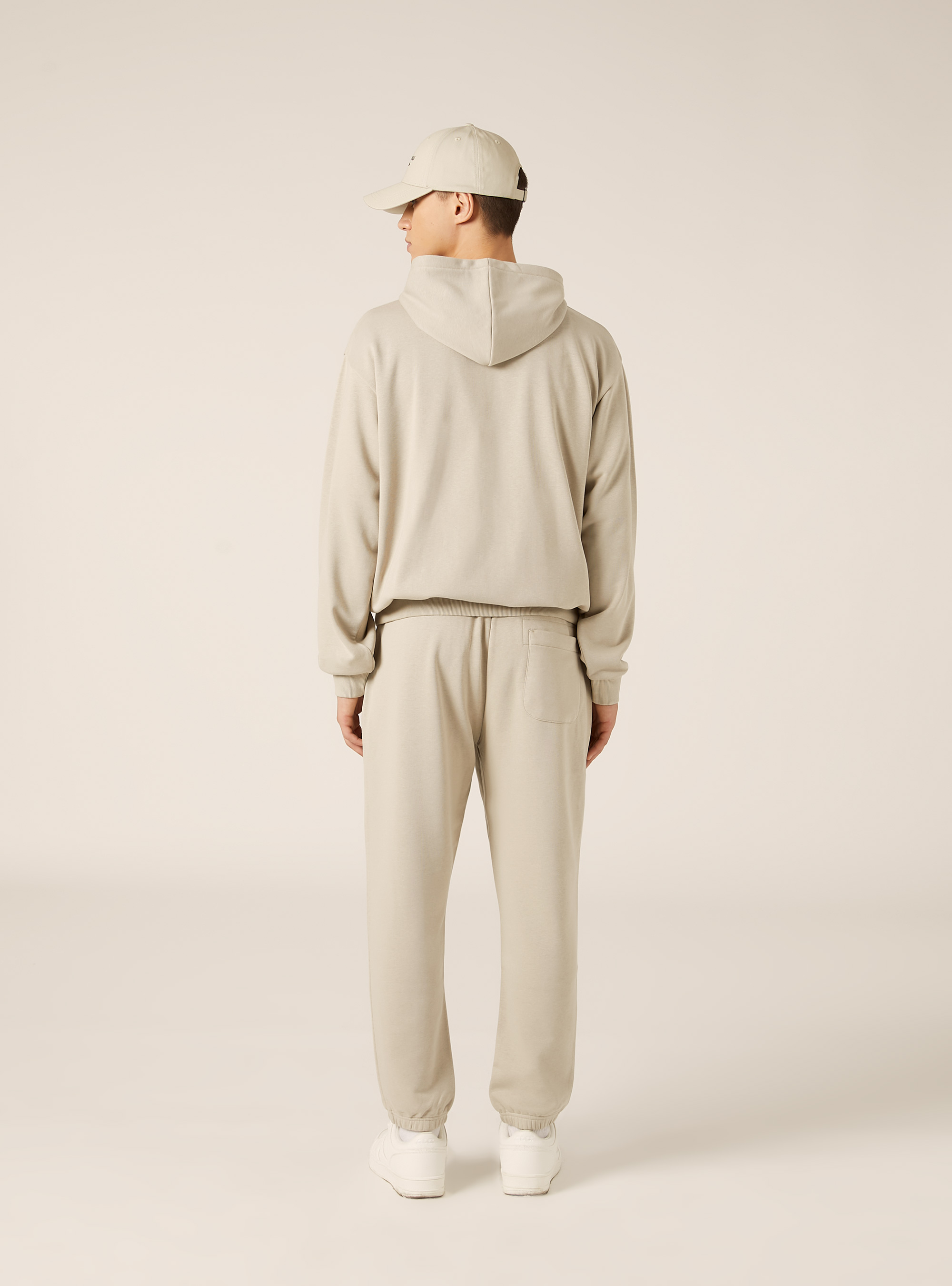 Sweat &agrave; capuche et fermeture &eacute;clair, coupe boxy, BG1 BEIGE DARK