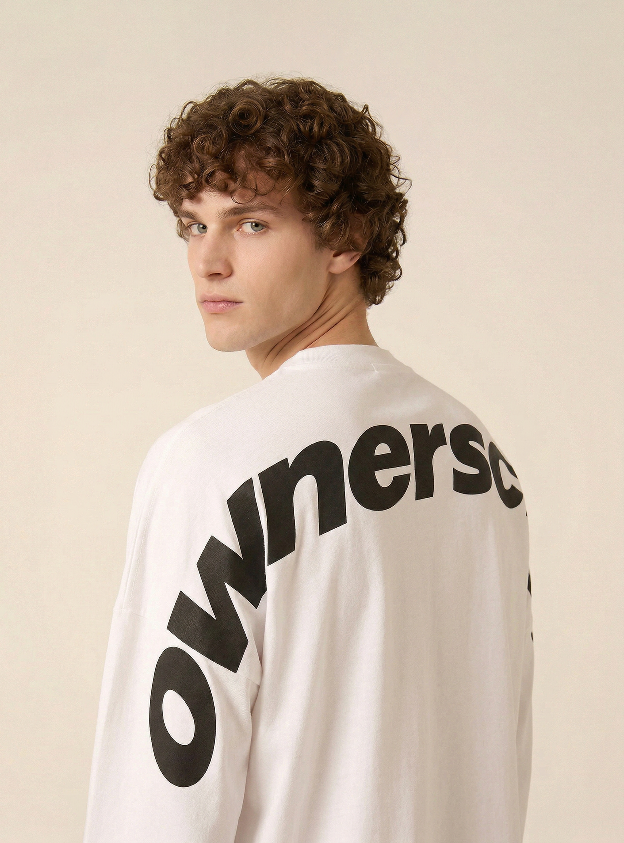 T-shirt ample imprim&eacute;, WH1 OFF WHITE