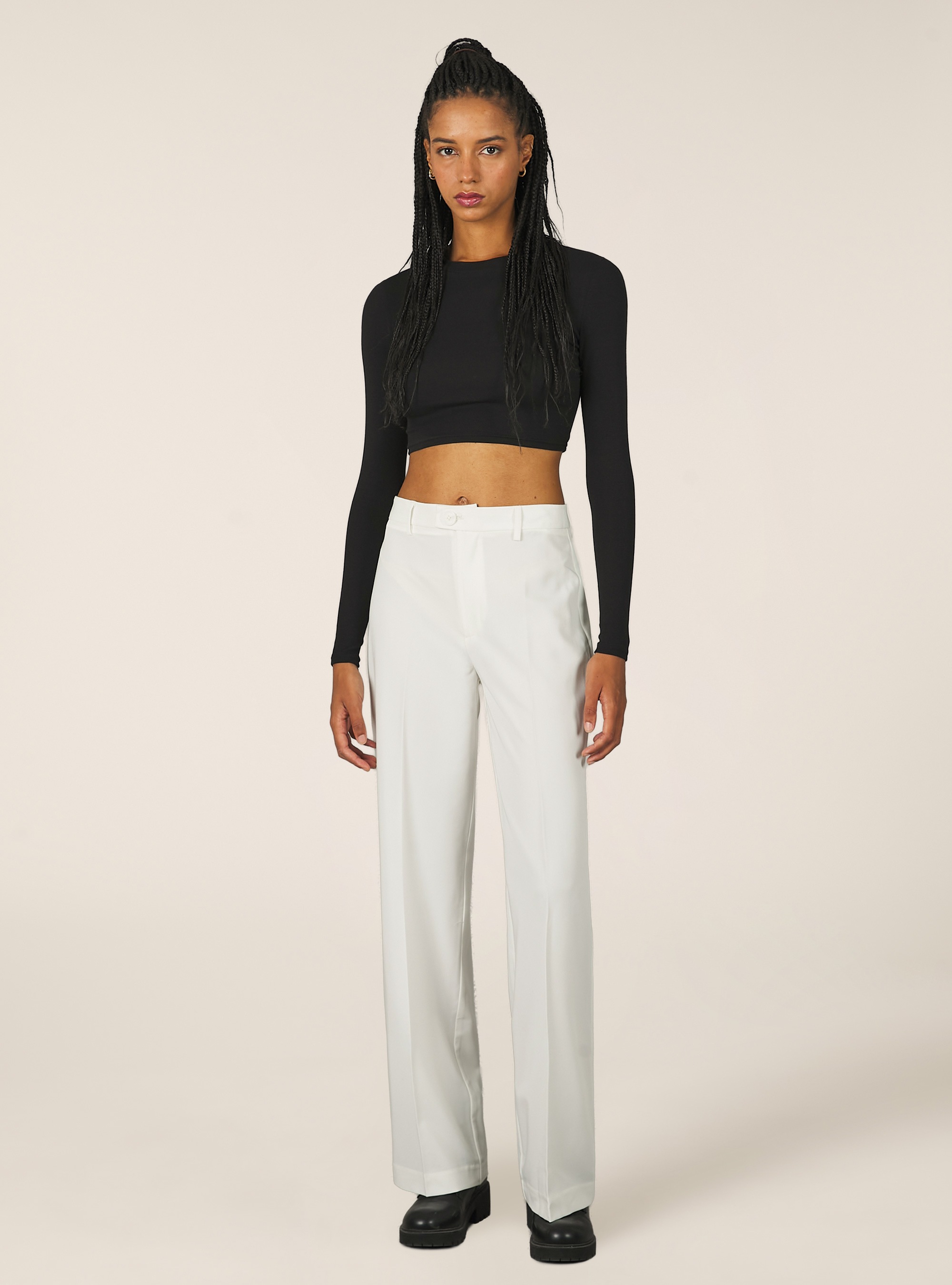 Pantal&oacute;n sastre recto, WH1 OFF WHITE