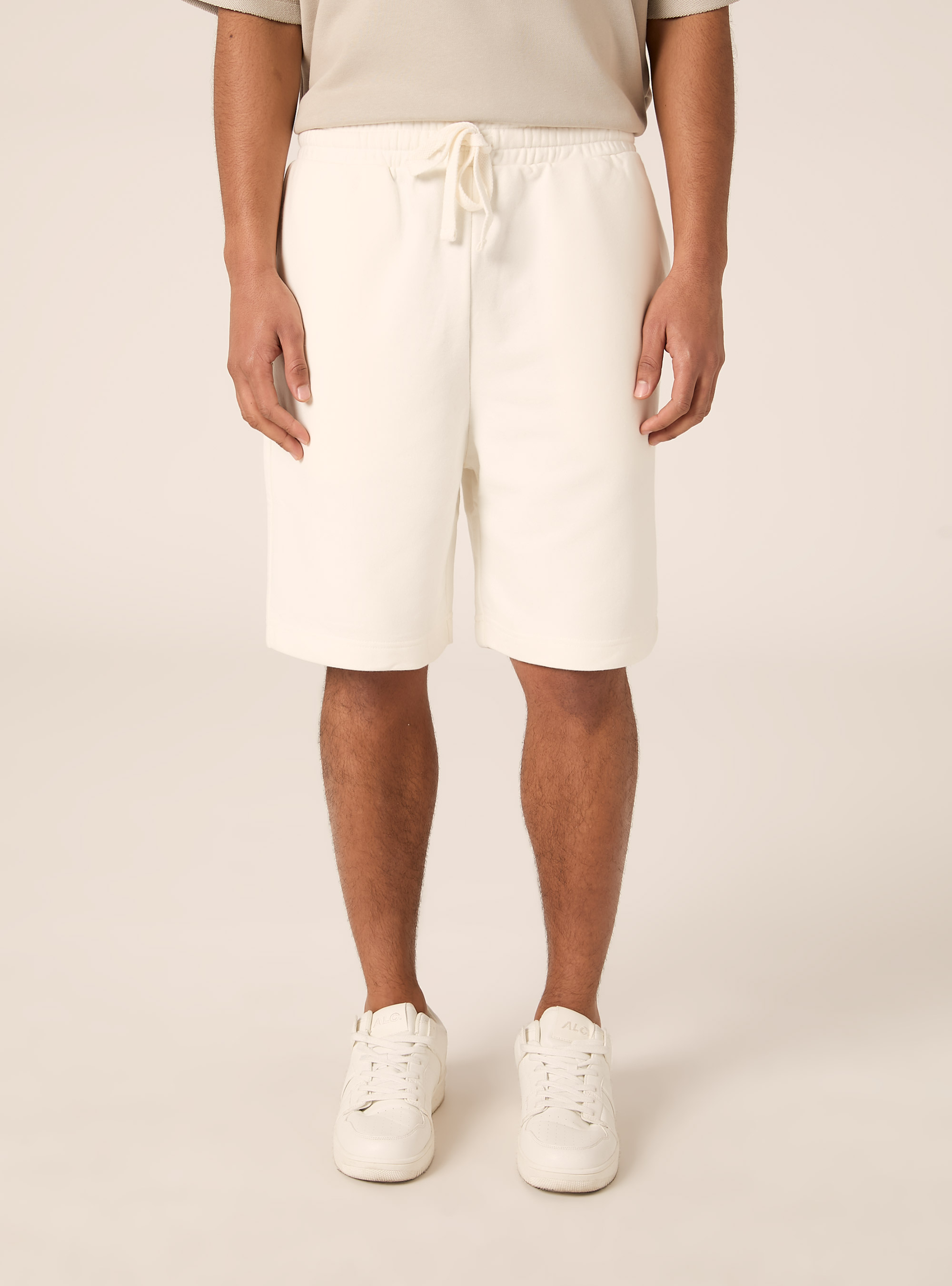 Bermuda  basico in felpa, WH2 WHITE