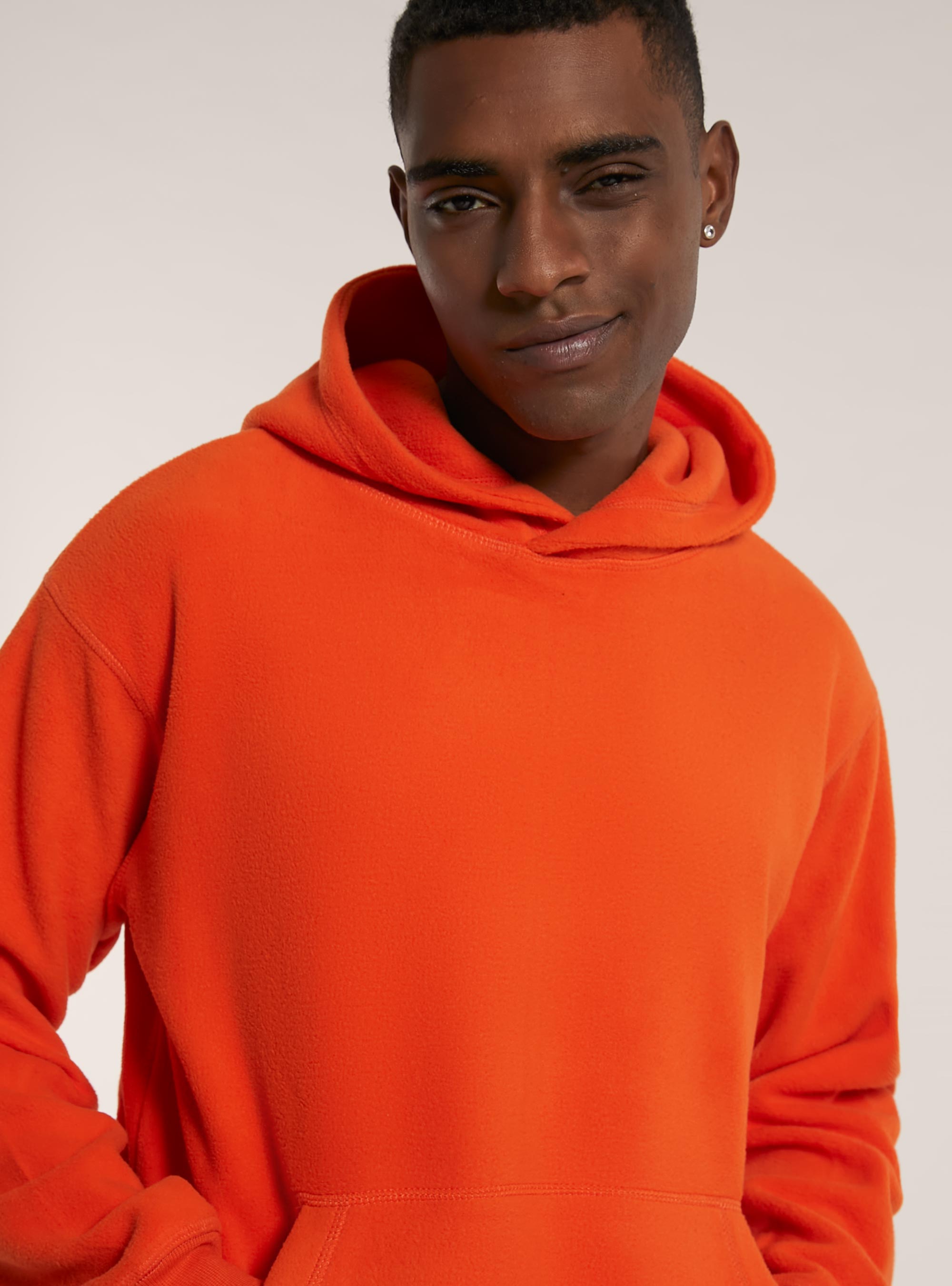 Kapuzenpulli aus Polarfleece, OR2 ORANGE MED.