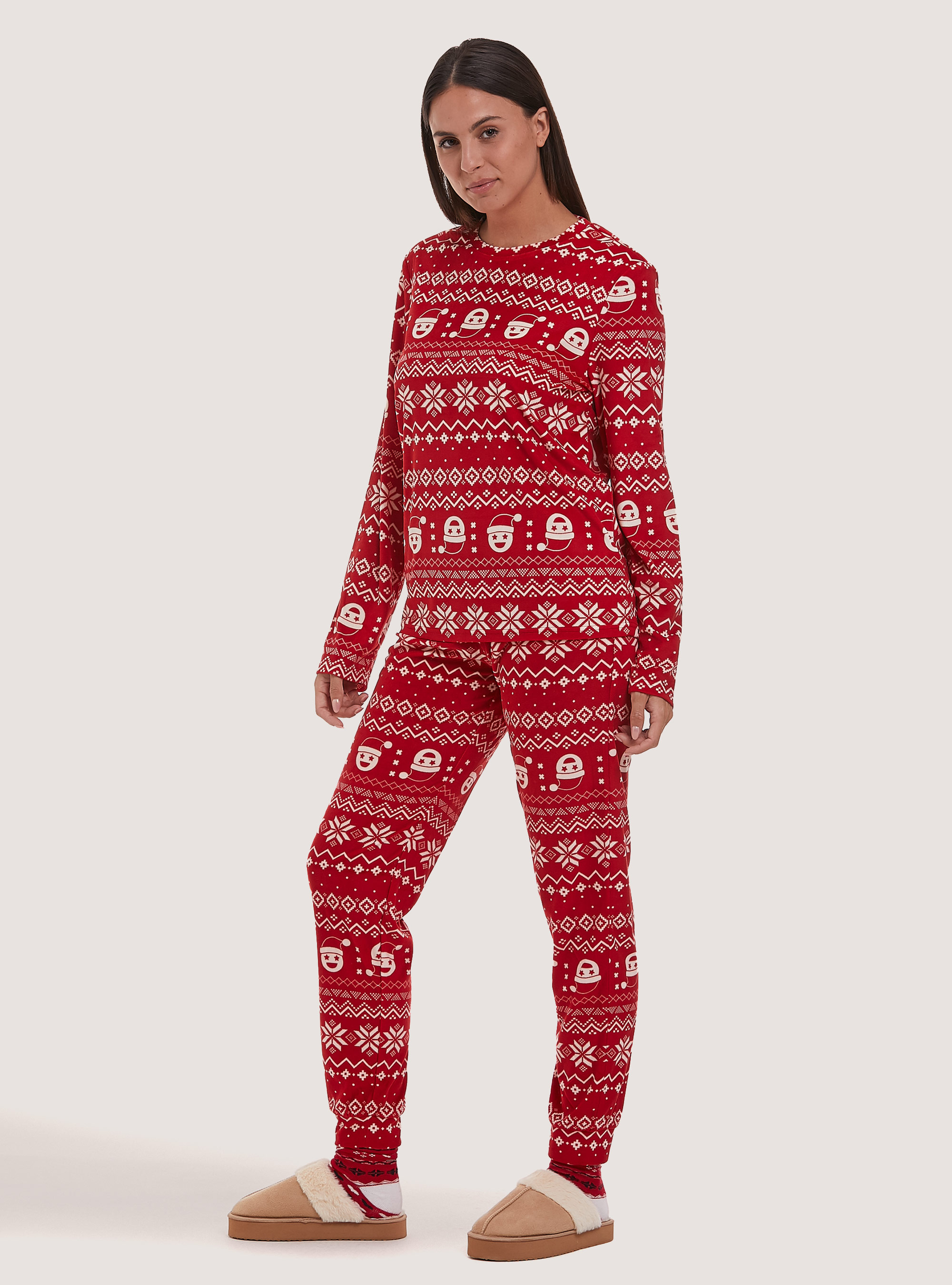 Christmas Family Collection all over pyjamas, RD2 RED MEDIUM