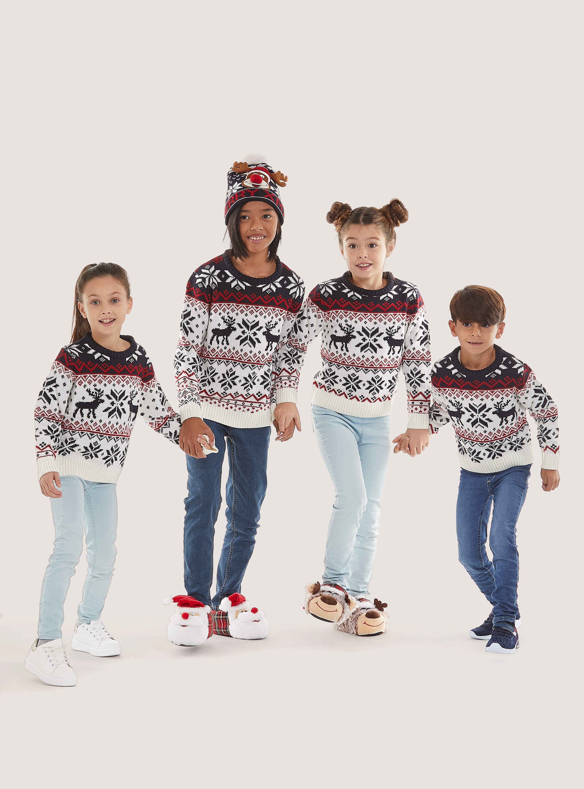 Pullover Christmas Family Collection, WH1 OFF WHITE