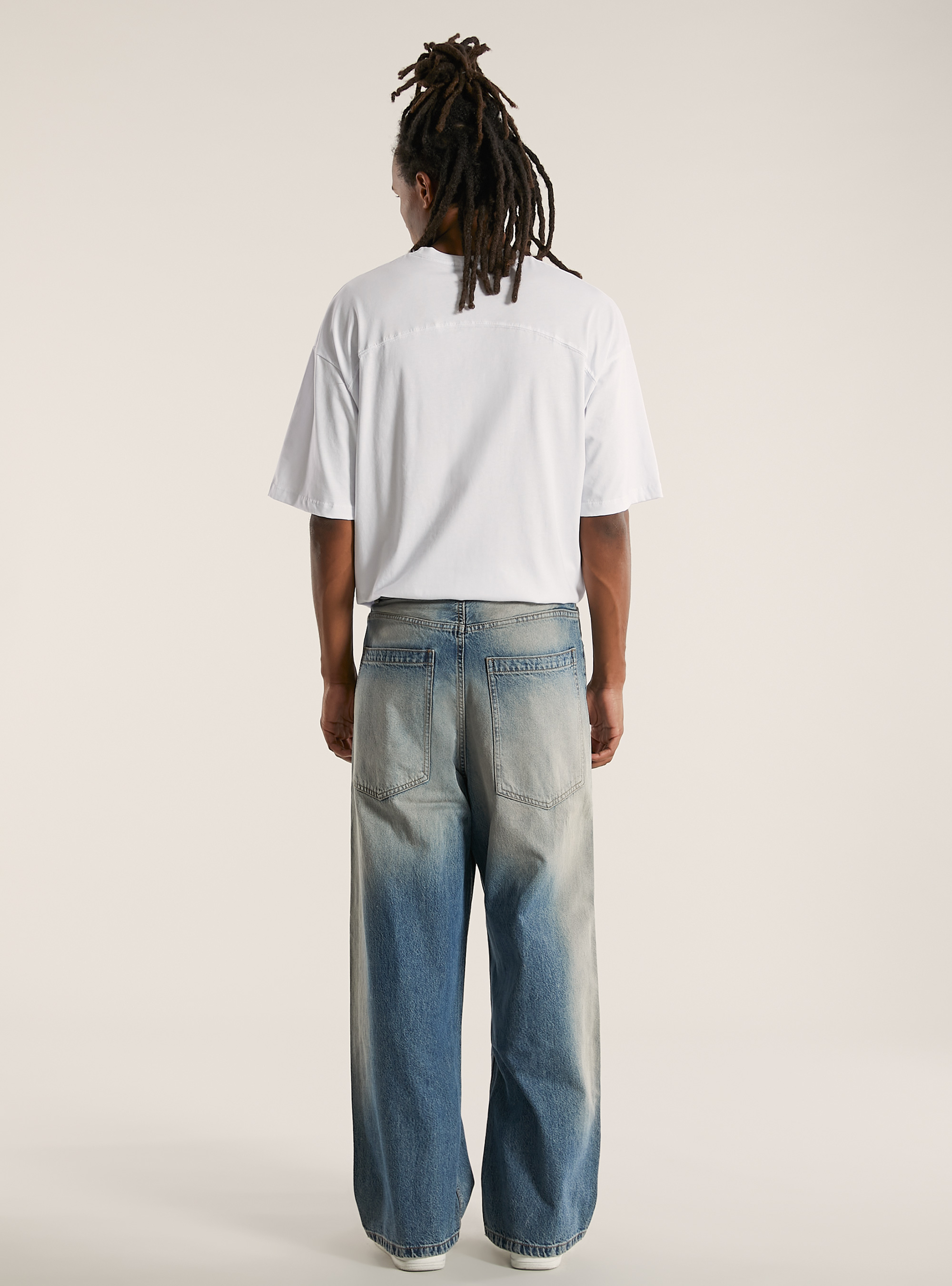 Vaqueros super holgados, D004 MEDIUM LIGHT BLUE