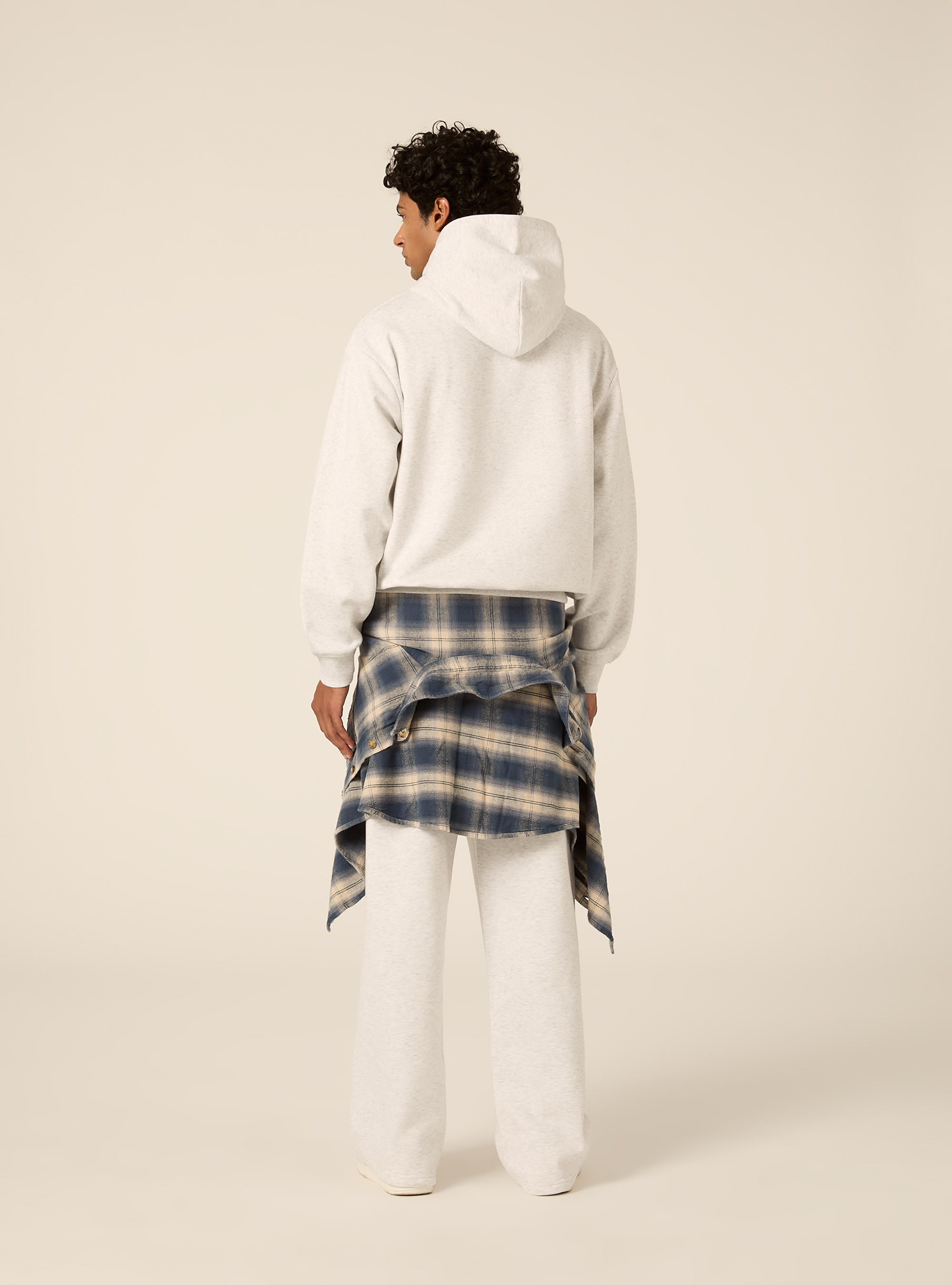 Felpa con cappuccio boxy licenza harvard, MGY3 GREY MEL LIGHT