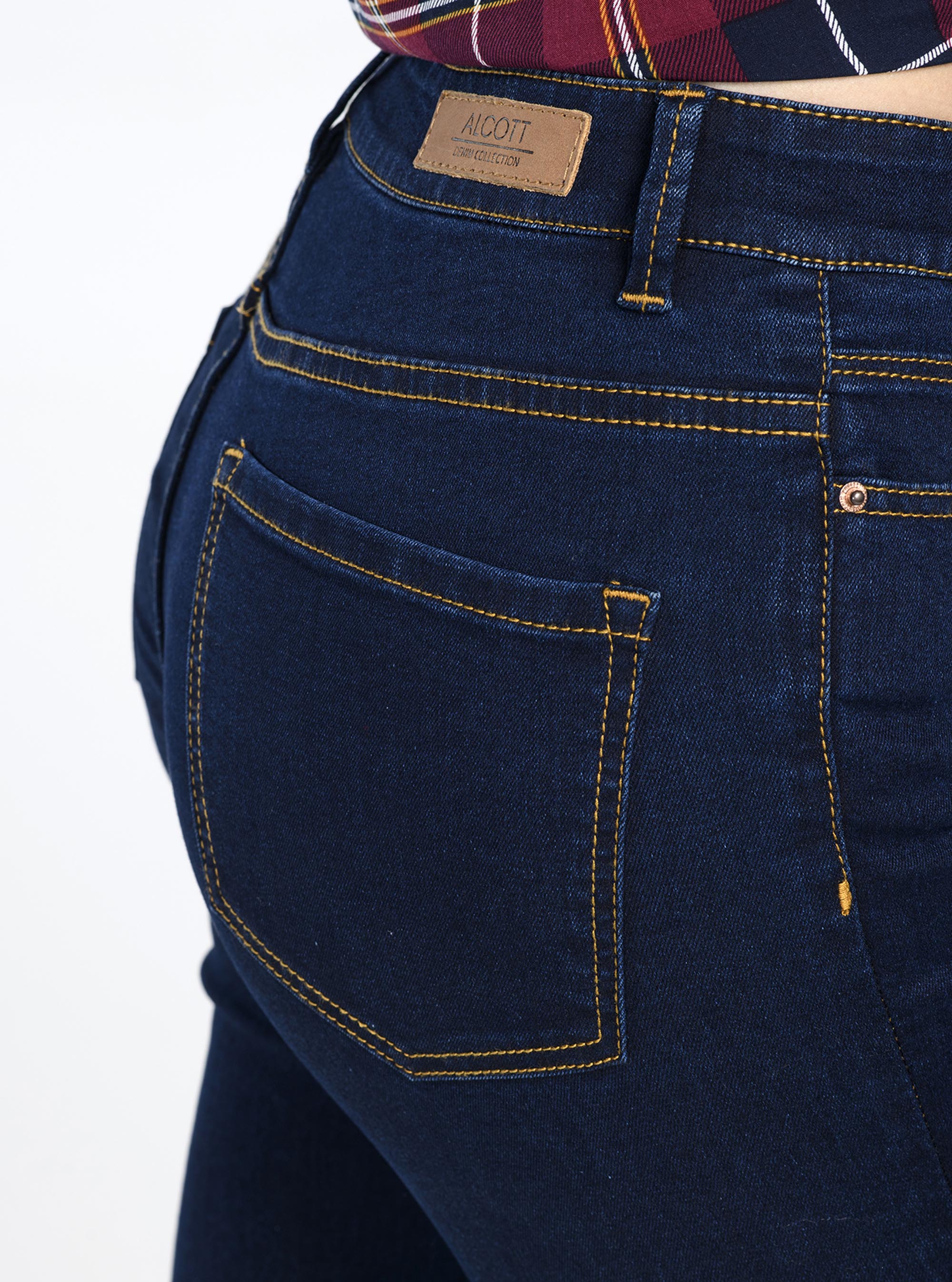 Cropped jeans, BLUE NAVY