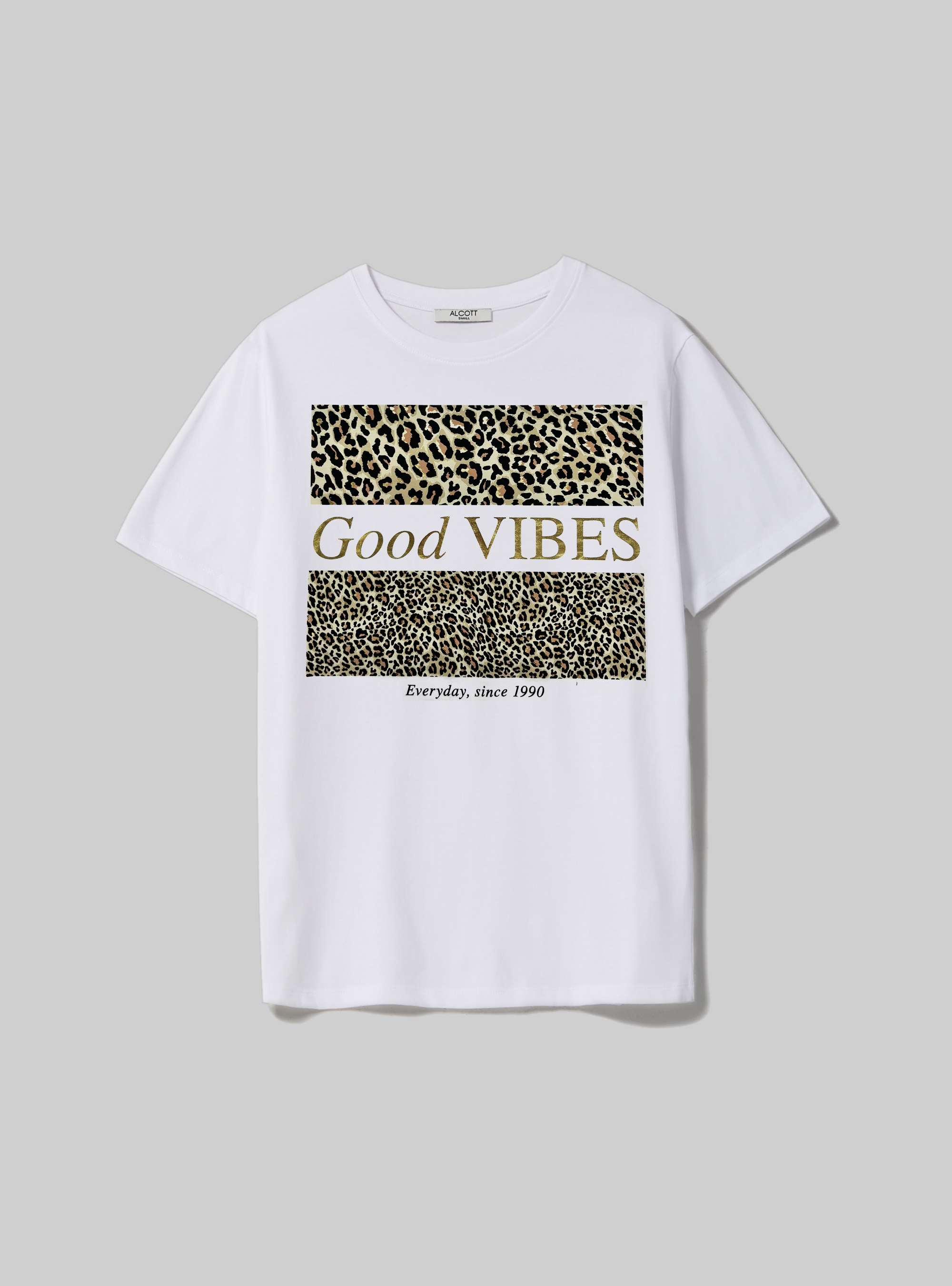 T-shirt with animal print, WH3 WHITE