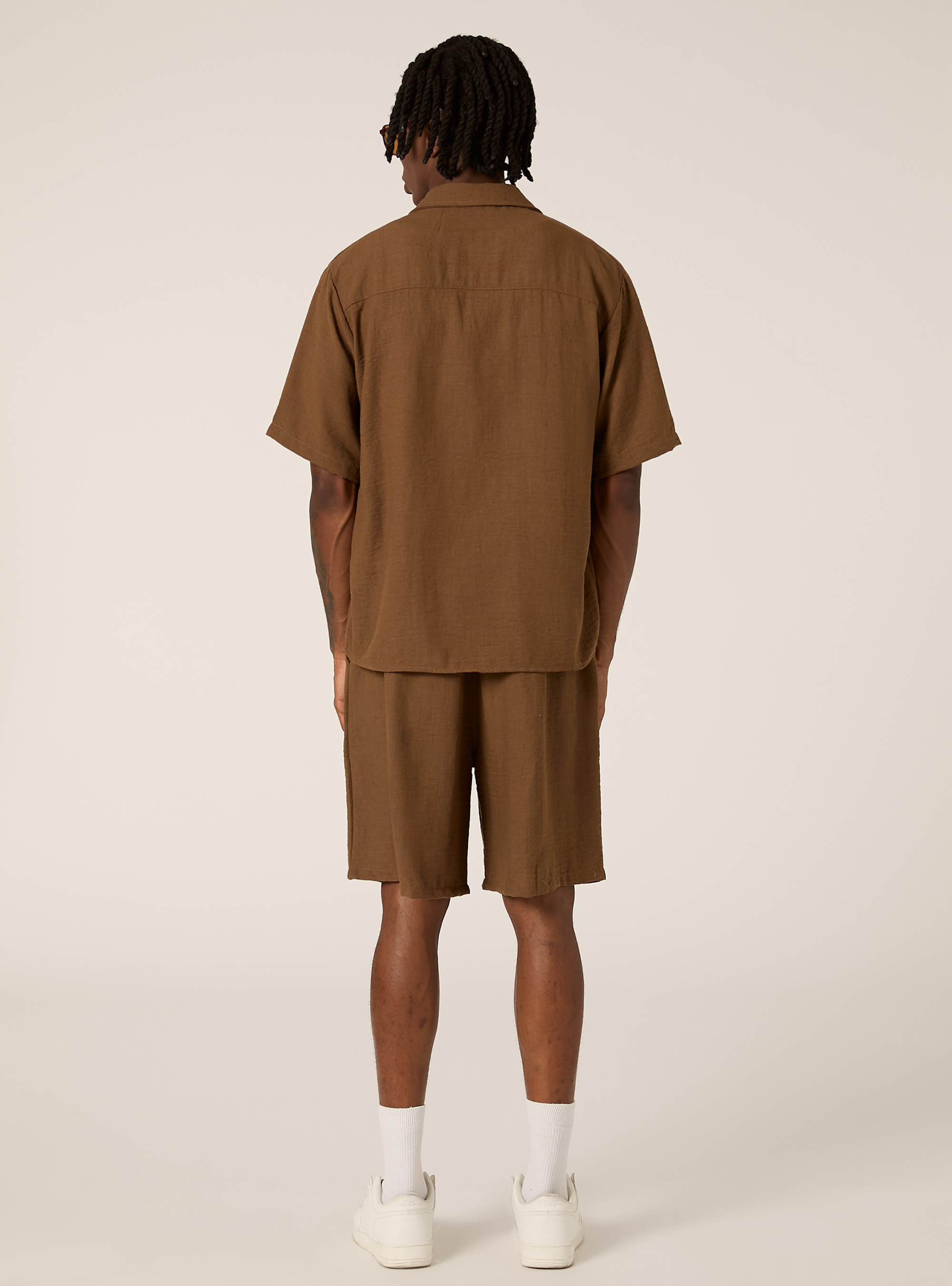 Chemise &agrave; manches courtes avec poche poitrine, TB2 TOBACCO MEDIUM