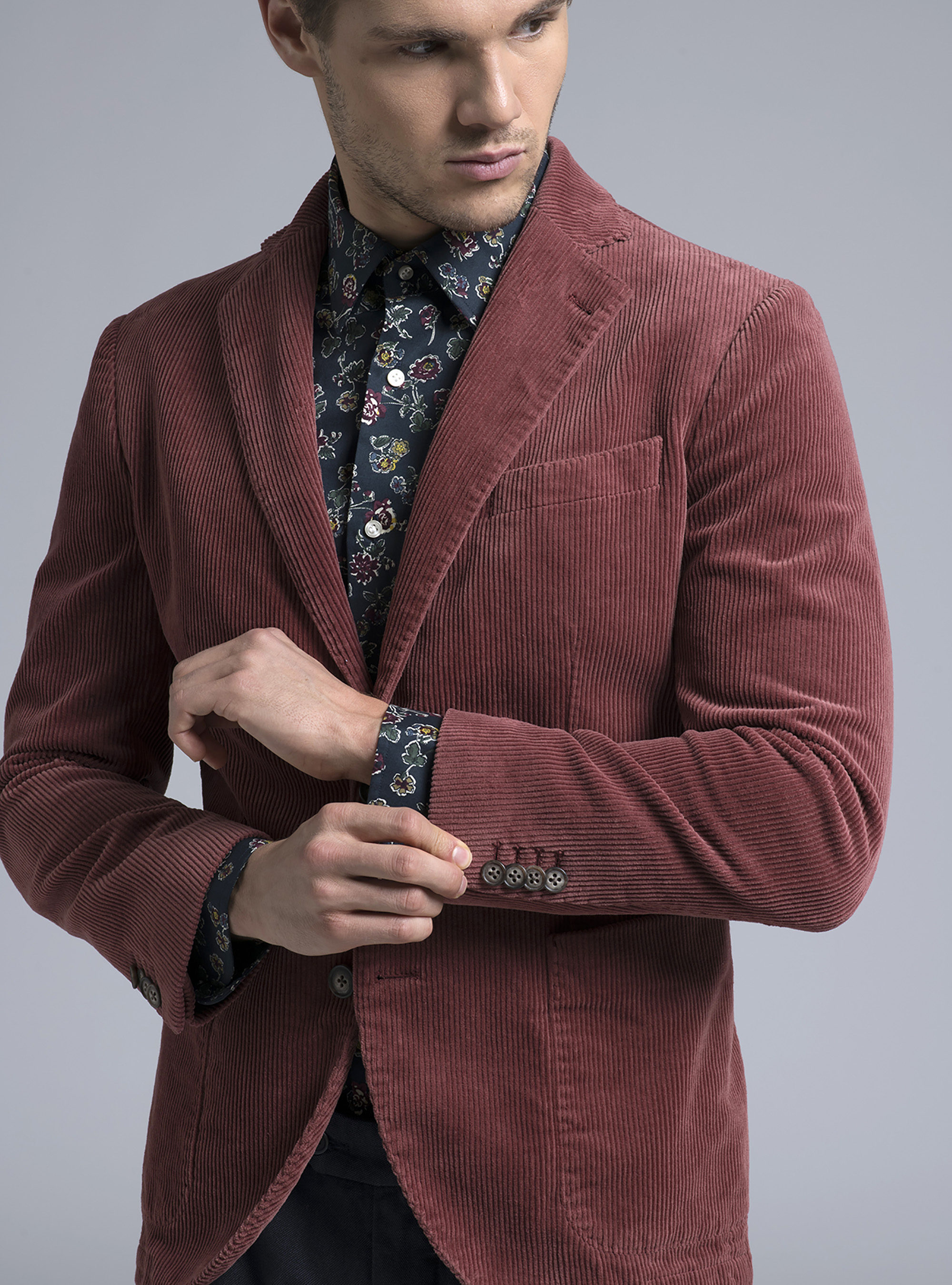 Giacca in velluto, ARANCIONE SCURO