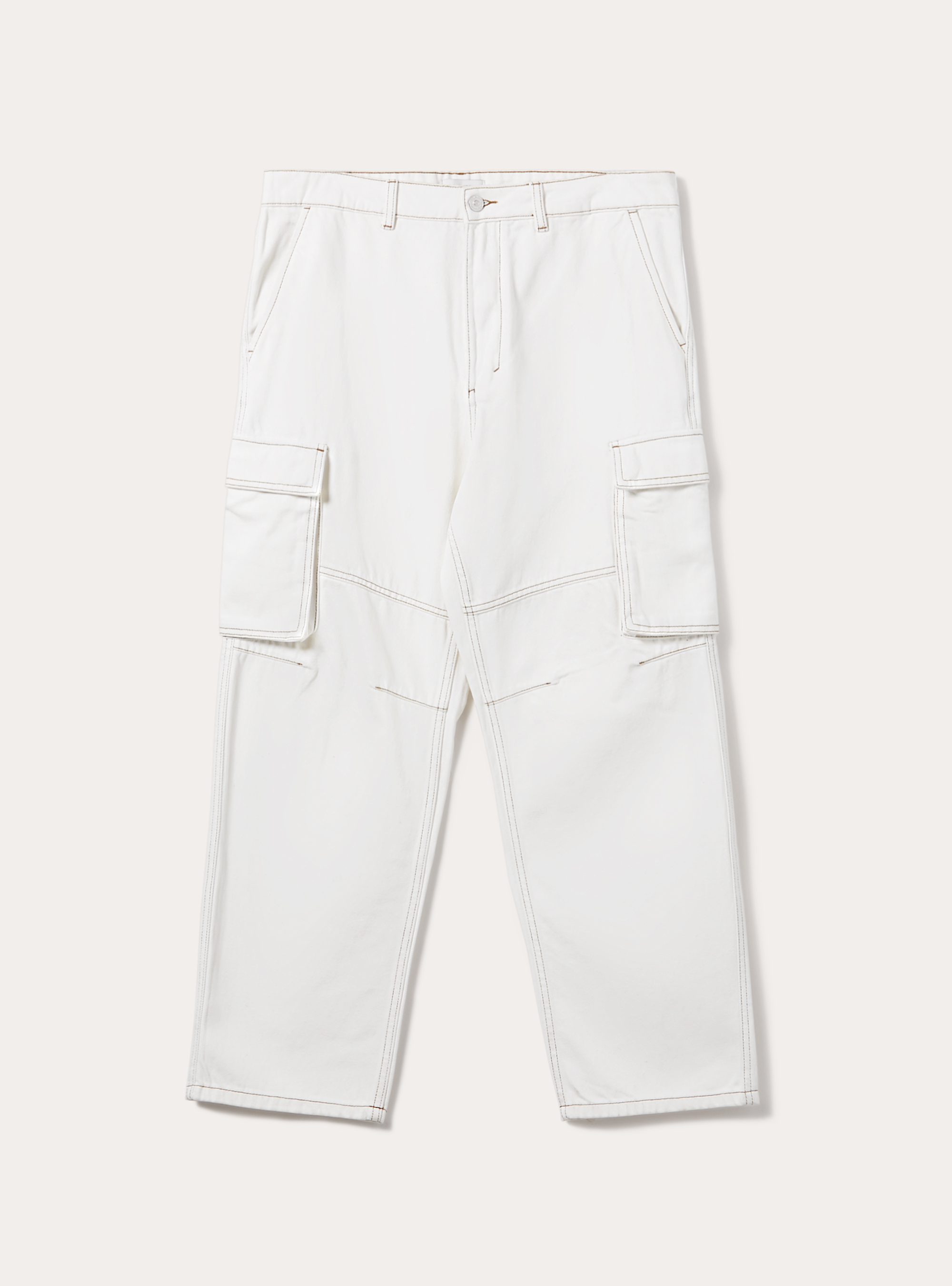 Carpenter cargo trousers with contrast stitching