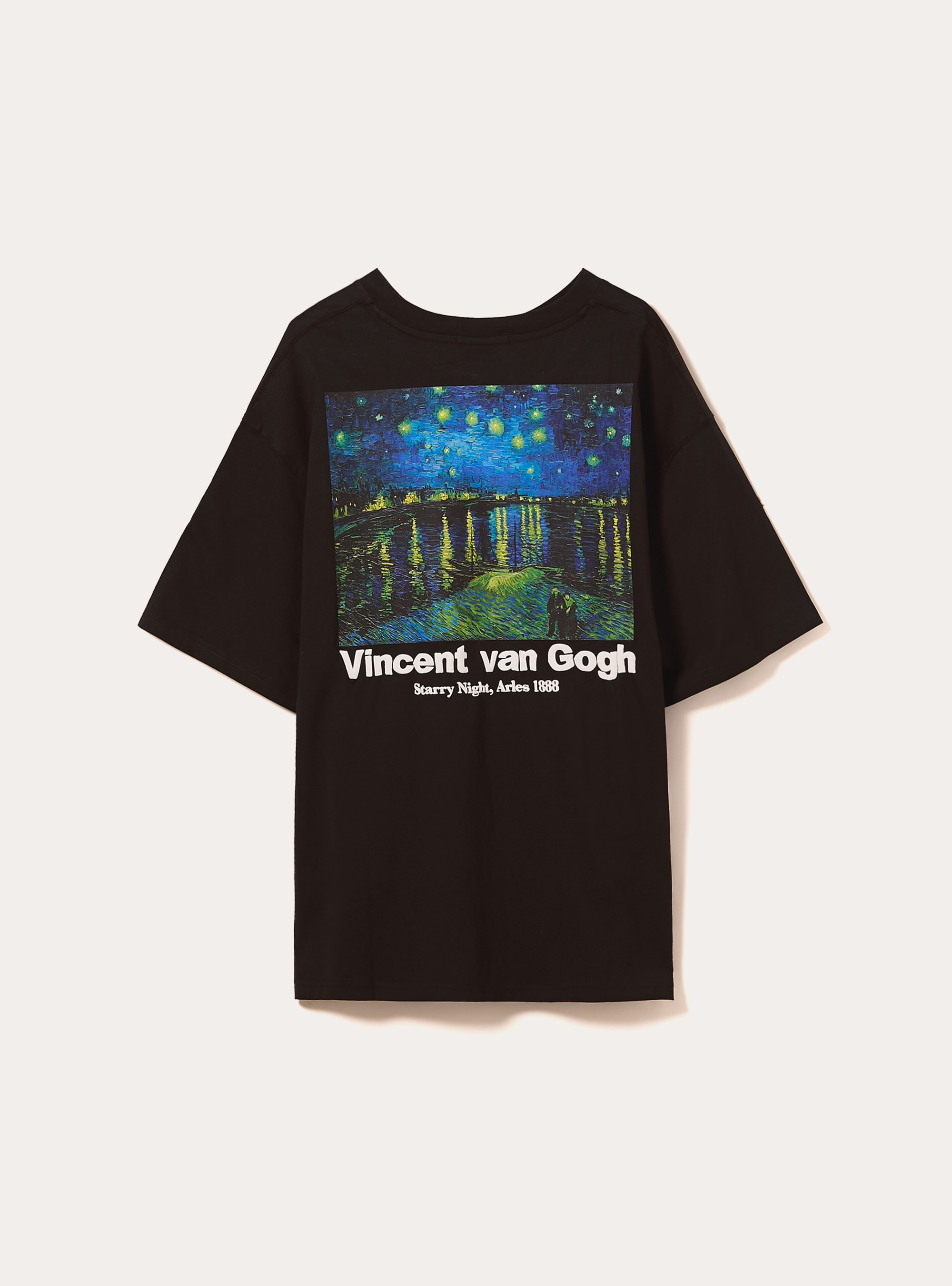 Van Gogh boxy fit T-shirt / Alcott, BK1 BLACK